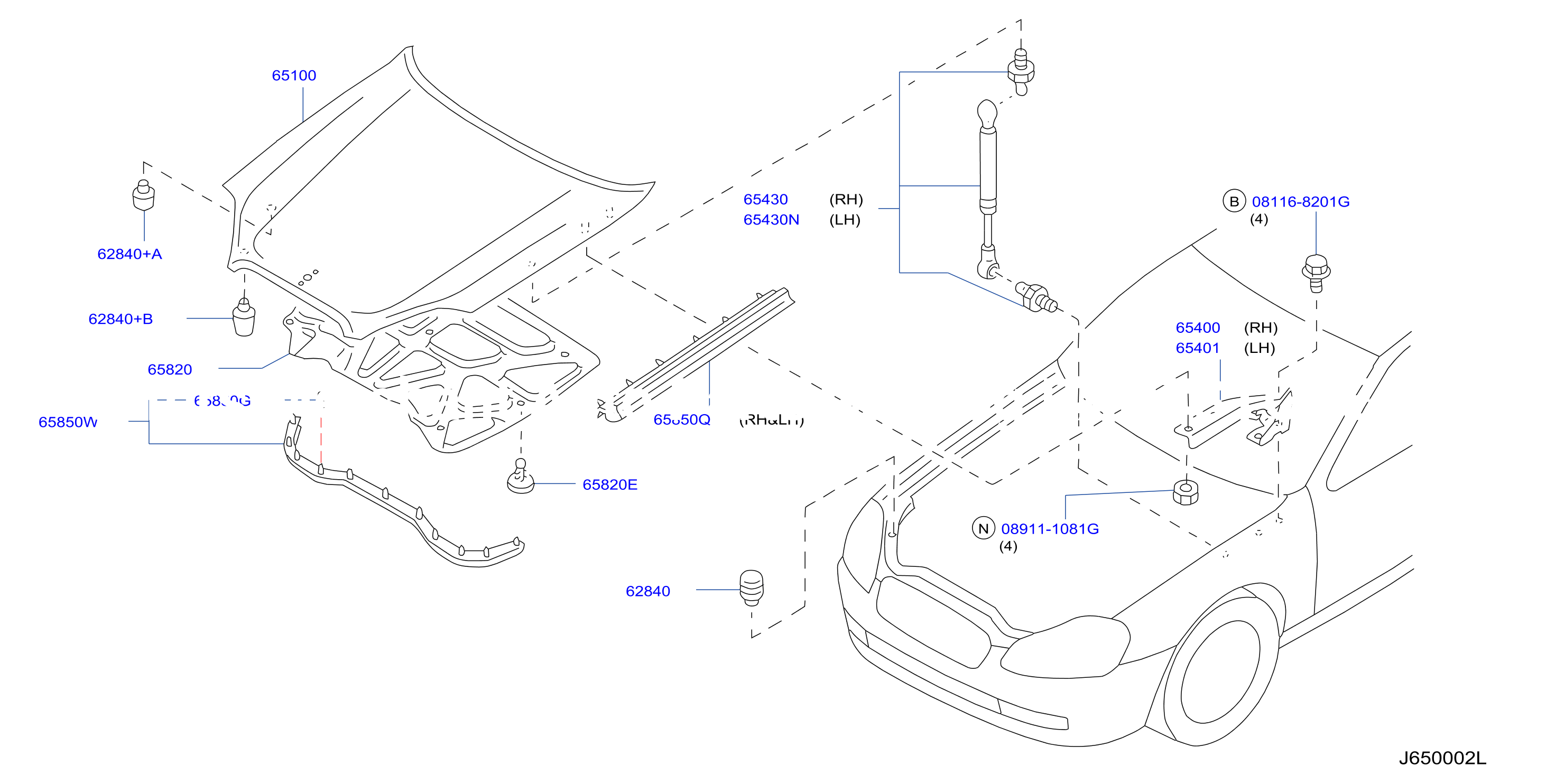 Hood Panel Hinge Fitting