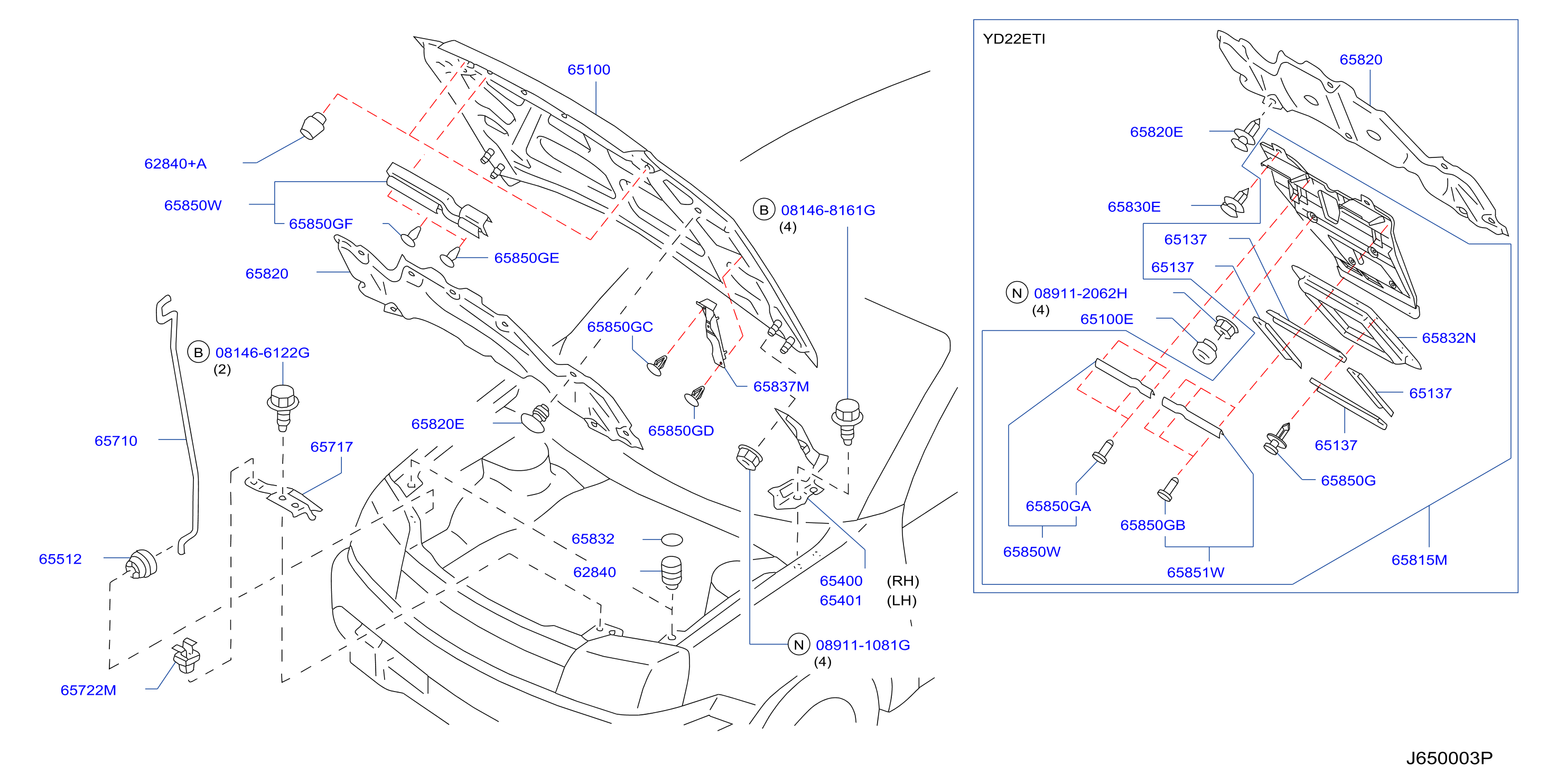 Hood Panel Hinge Fitting
