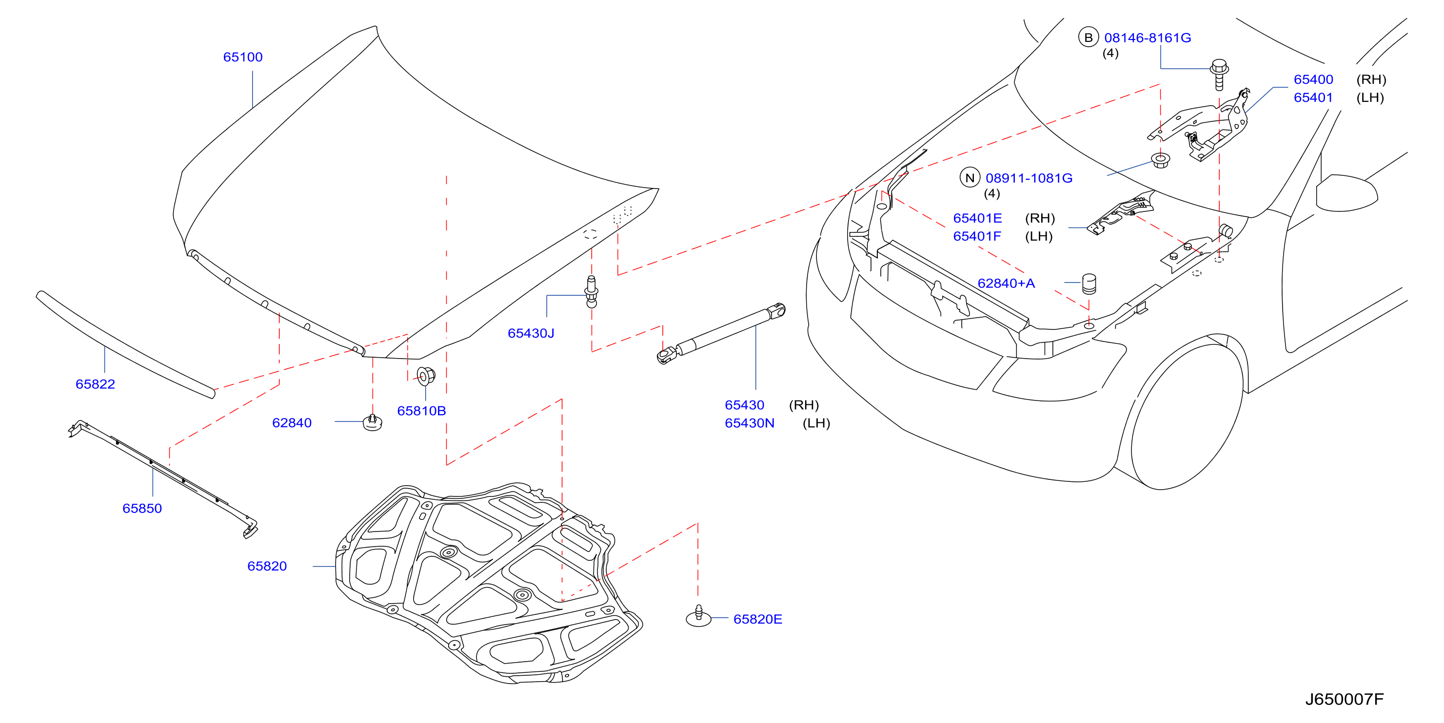 Hood Panel Hinge Fitting