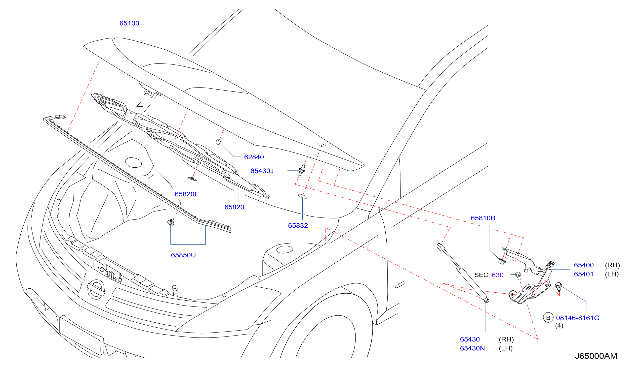 Hood Panel Hinge Fitting