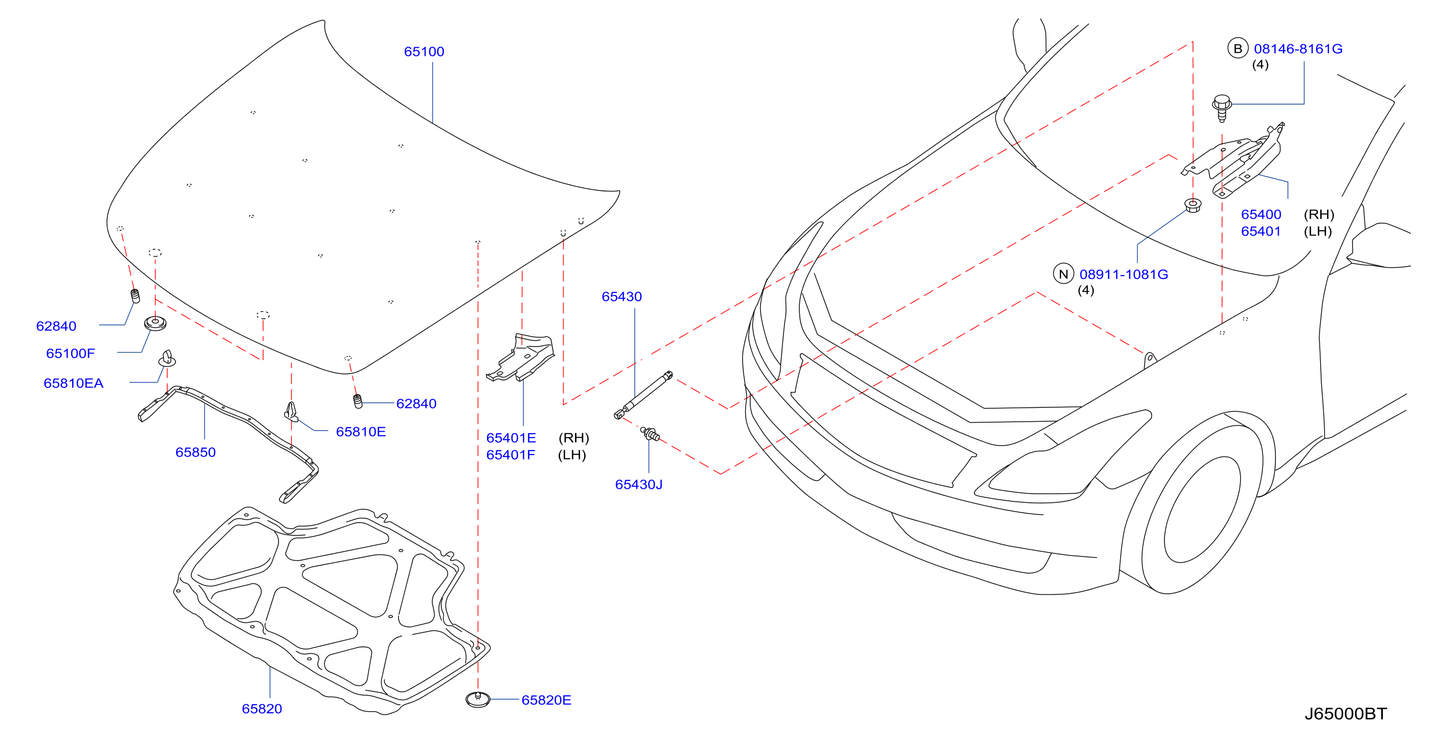 Hood Panel Hinge Fitting