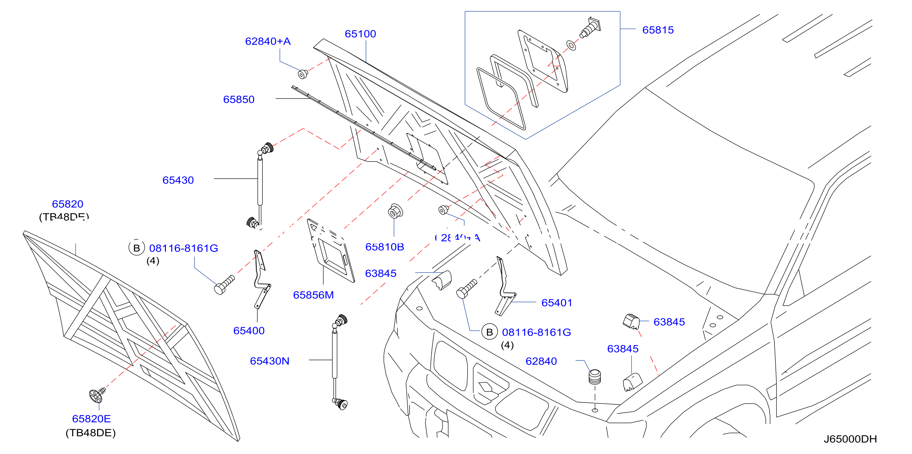 Hood Panel Hinge Fitting