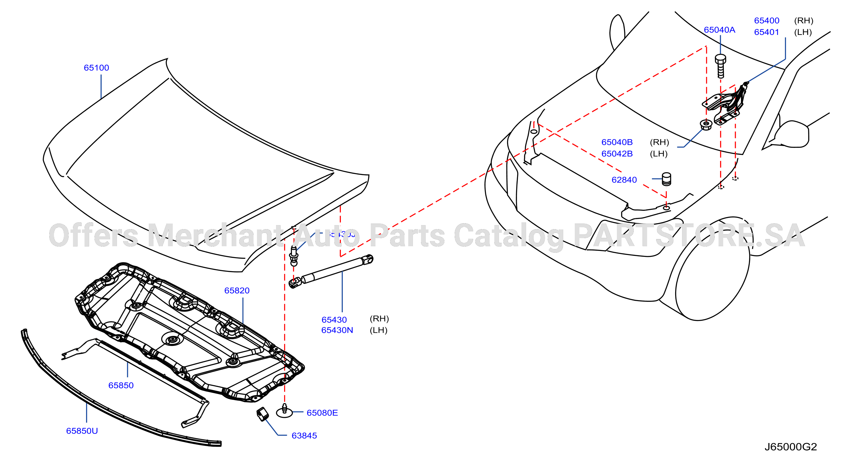Hood Panel Hinge Fitting