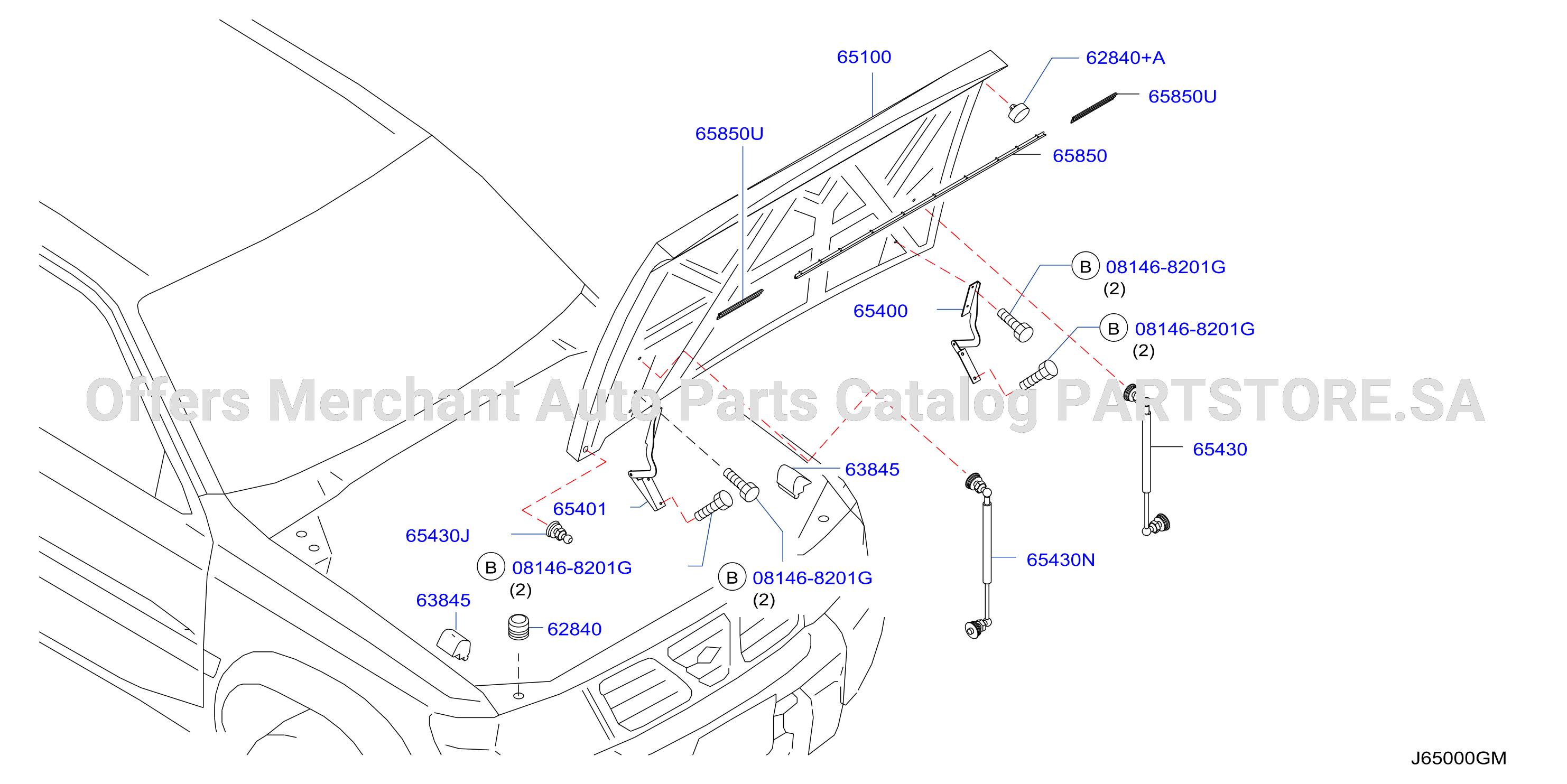 Hood Panel Hinge Fitting