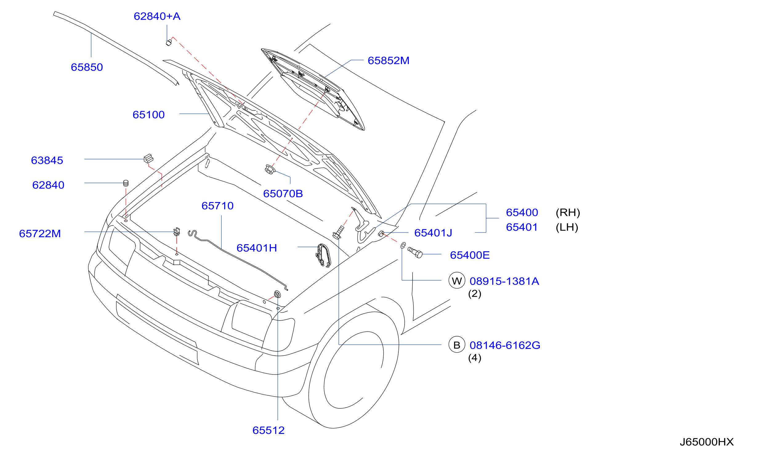 Hood Panel Hinge Fitting