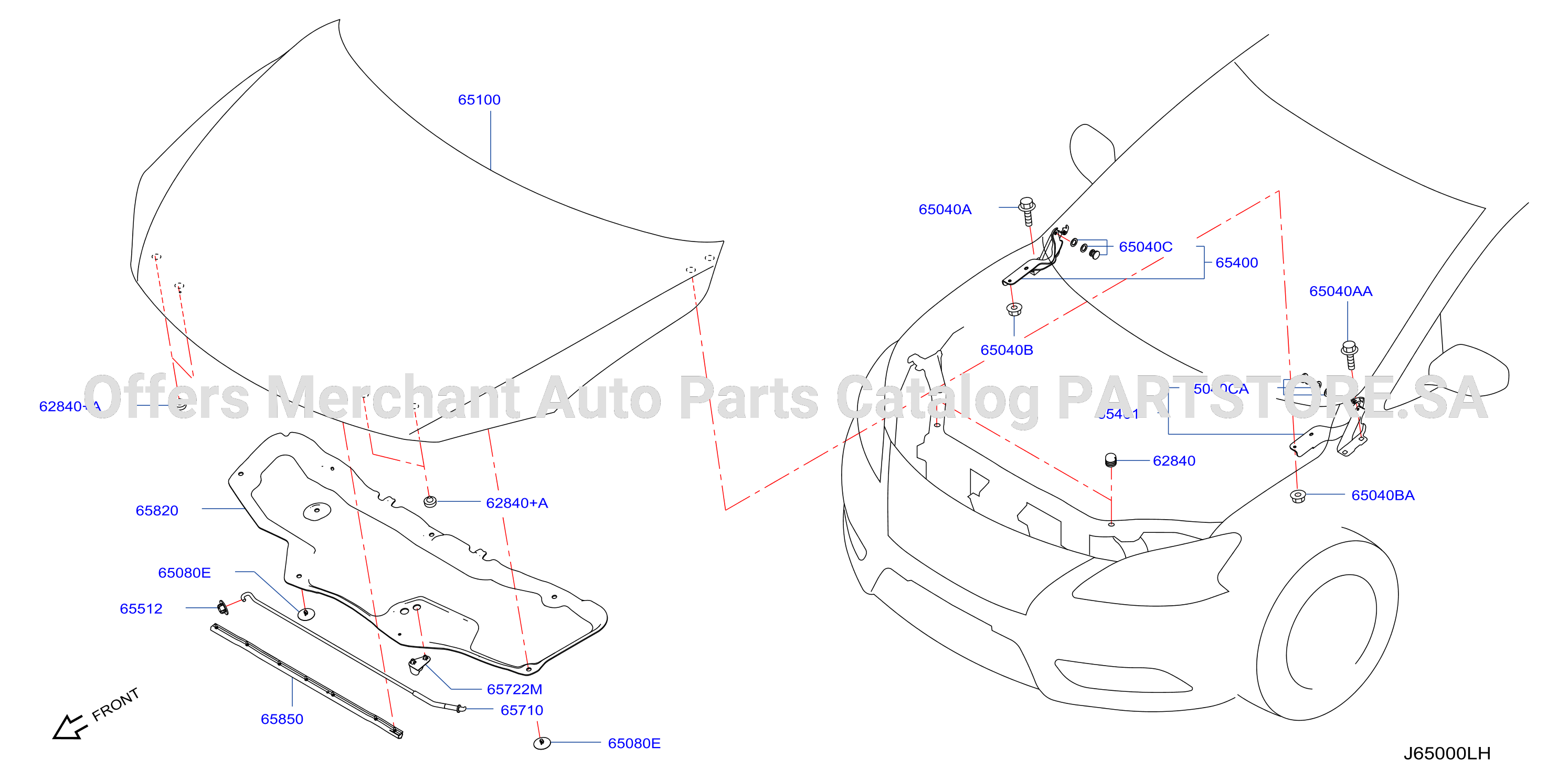 Hood Panel Hinge Fitting
