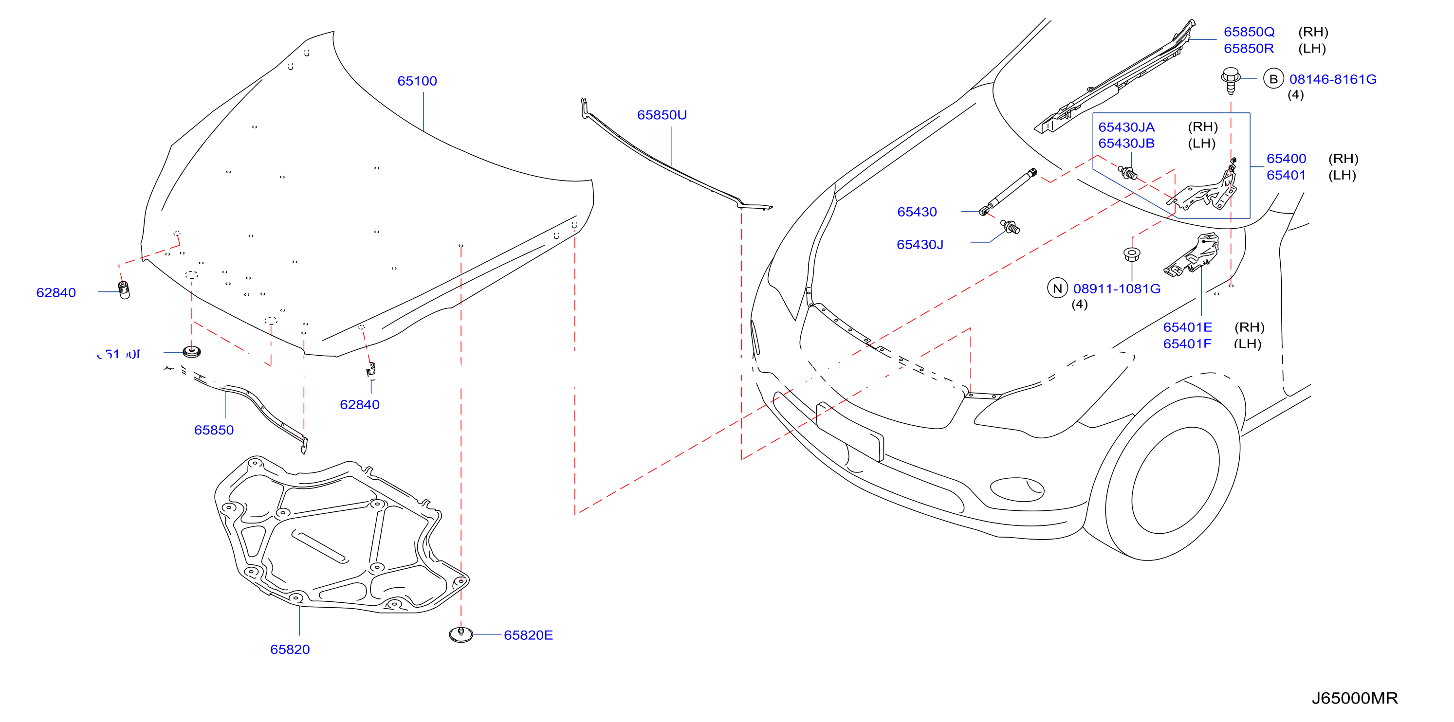Hood Panel Hinge Fitting