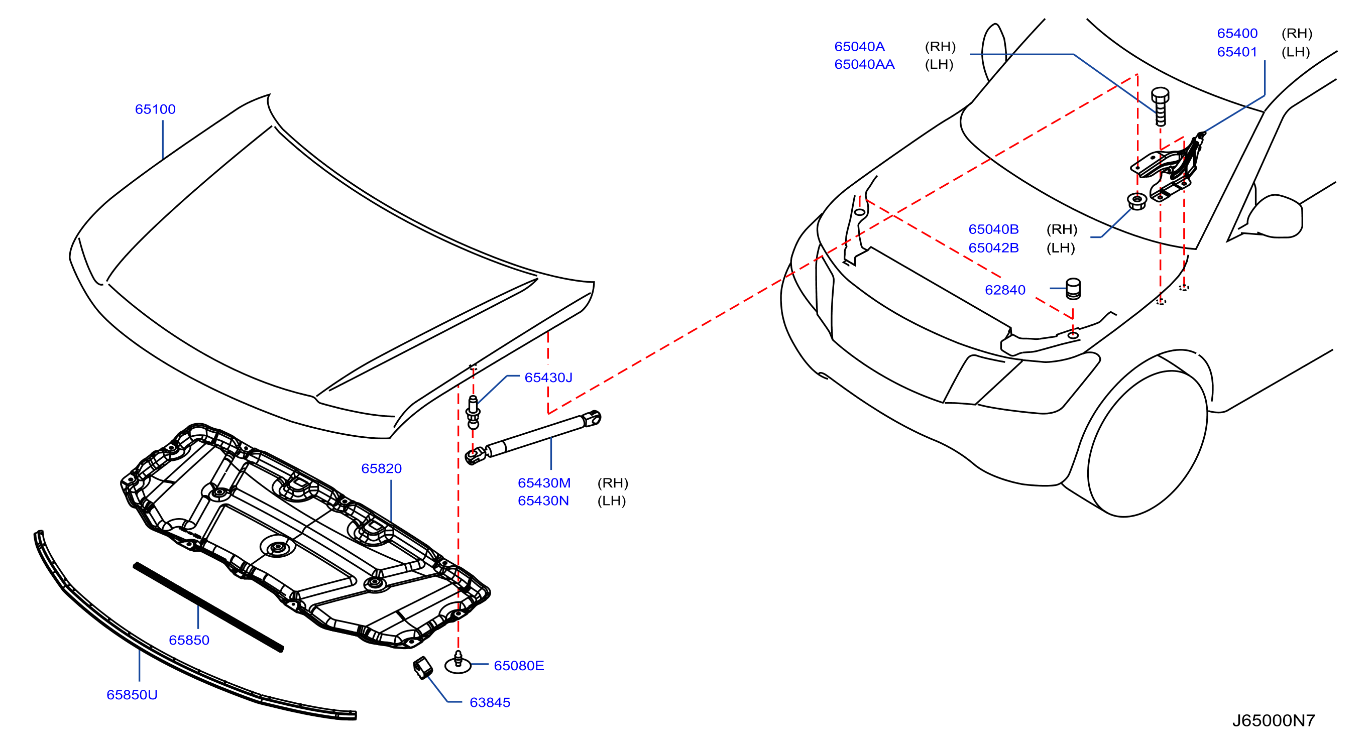 Hood Panel Hinge Fitting