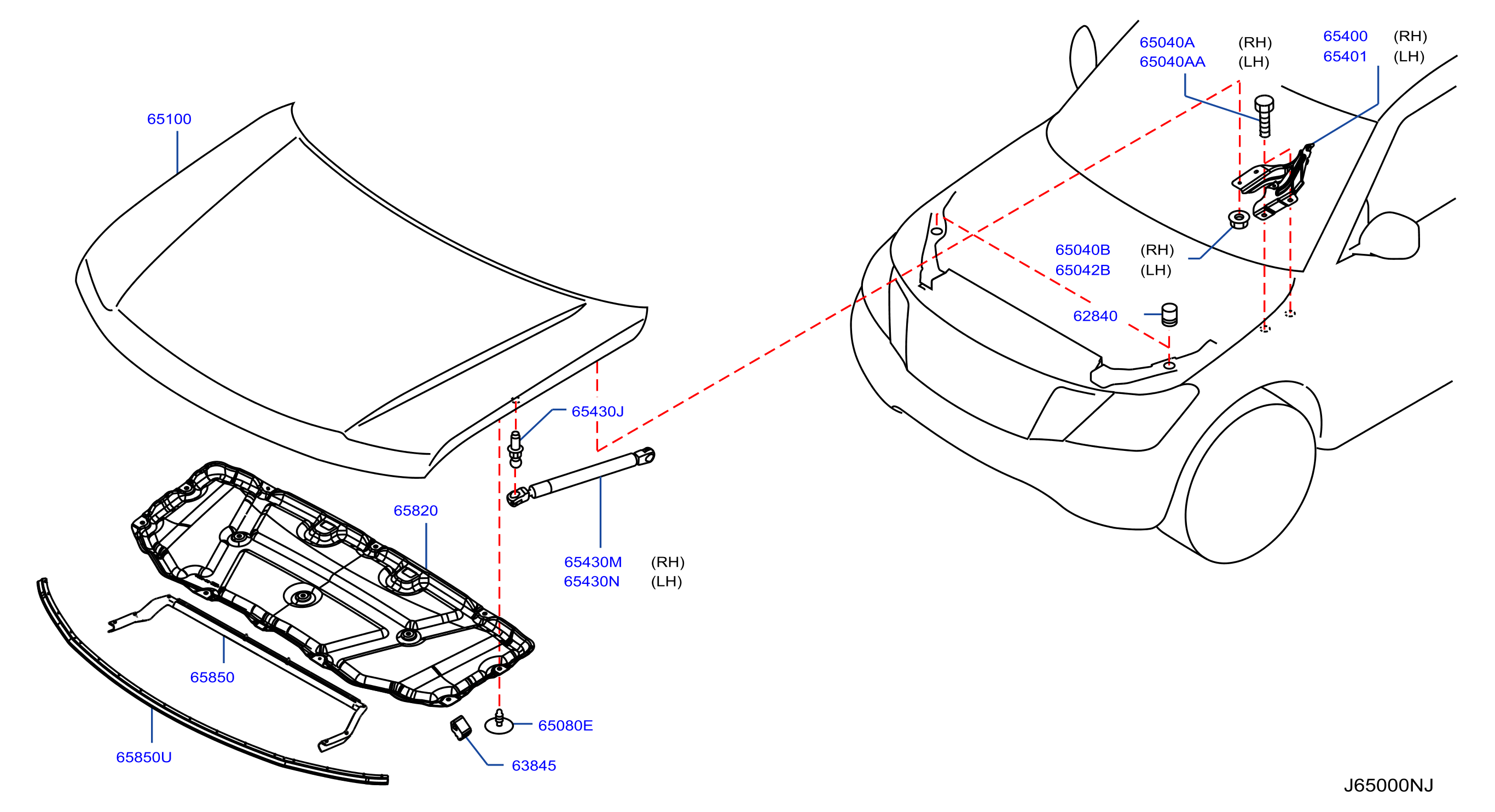 Hood Panel Hinge Fitting