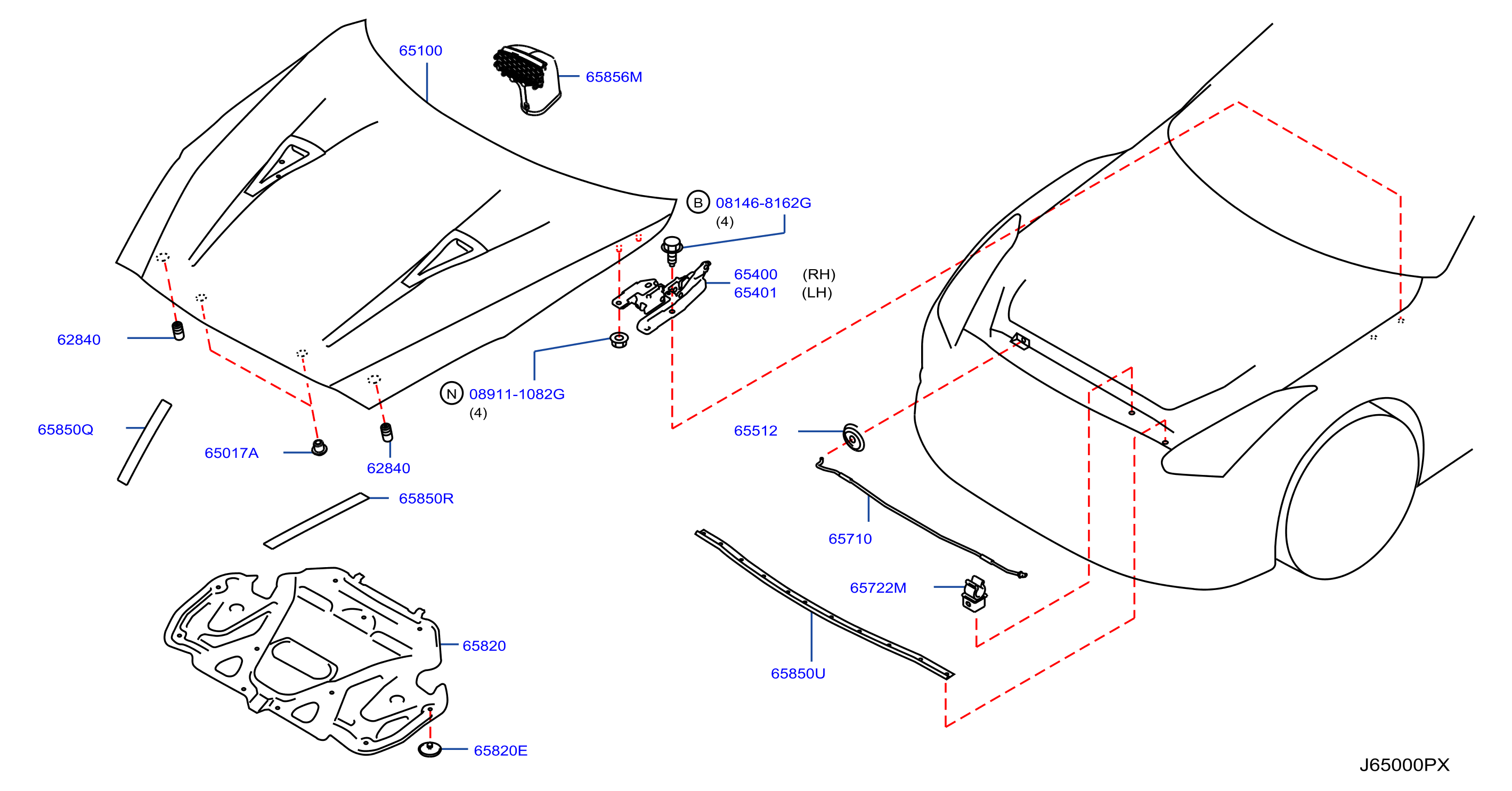 Hood Panel Hinge Fitting Nismo
