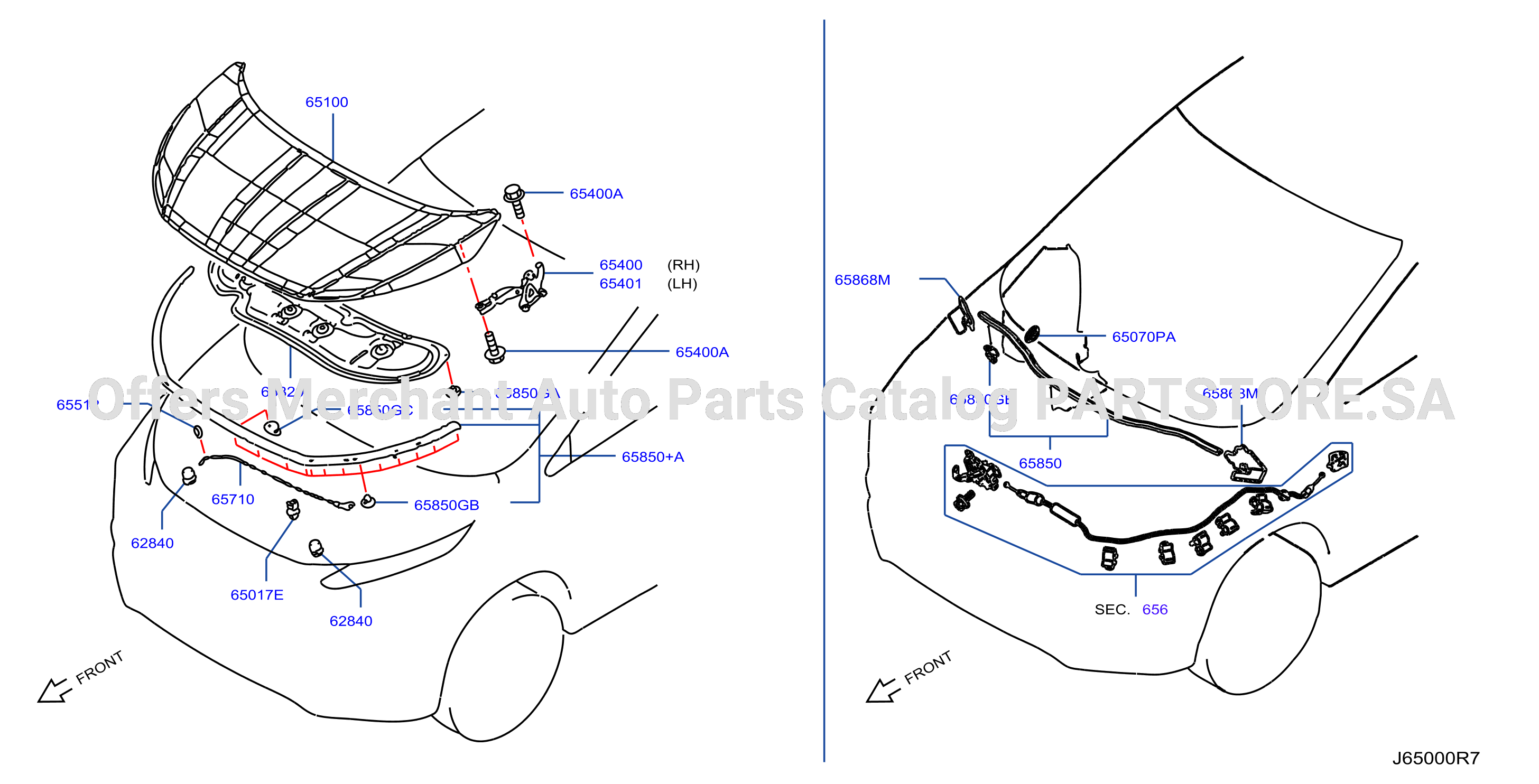 Hood Panel Hinge Fitting