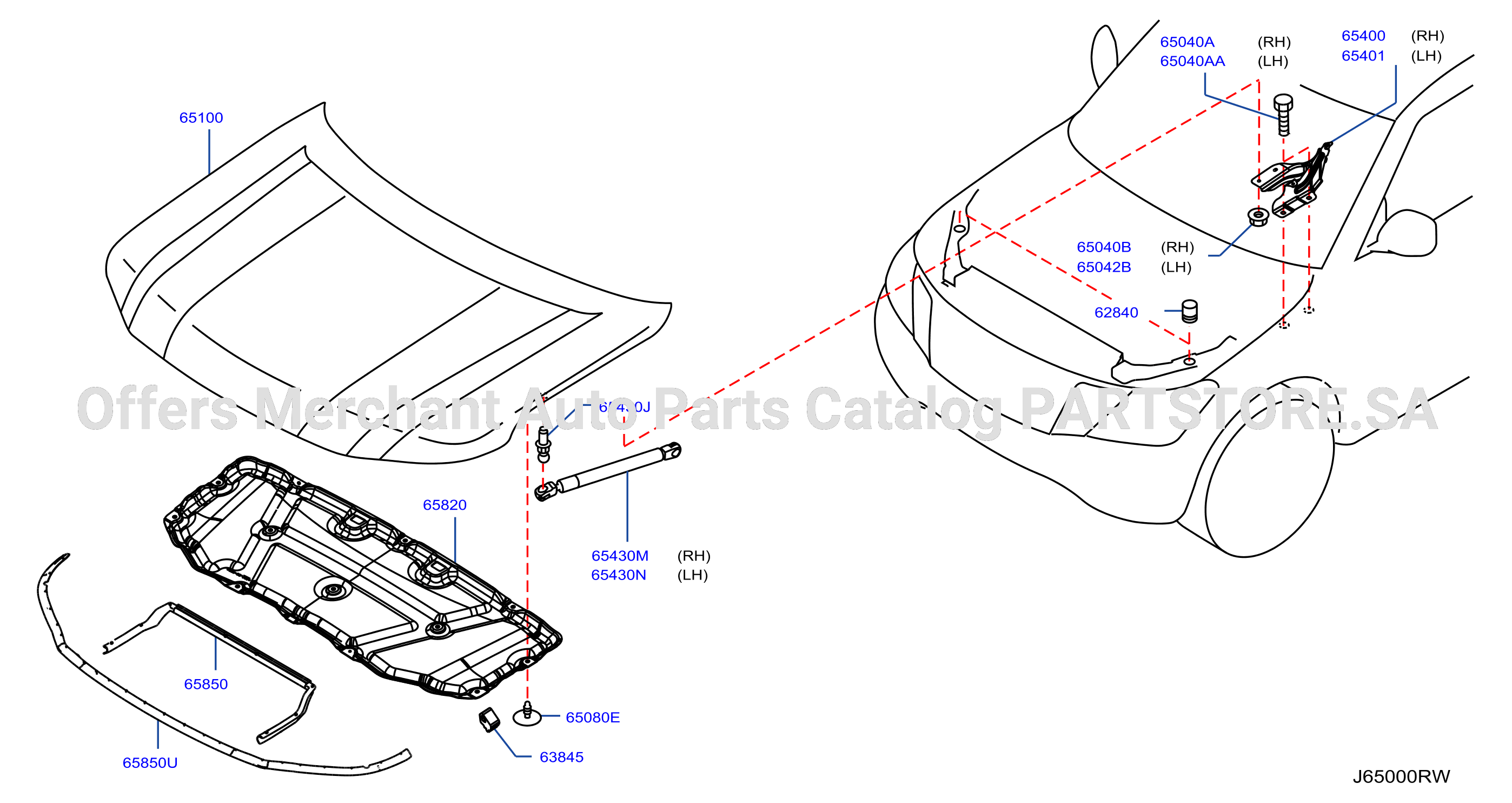 Hood Panel Hinge Fitting