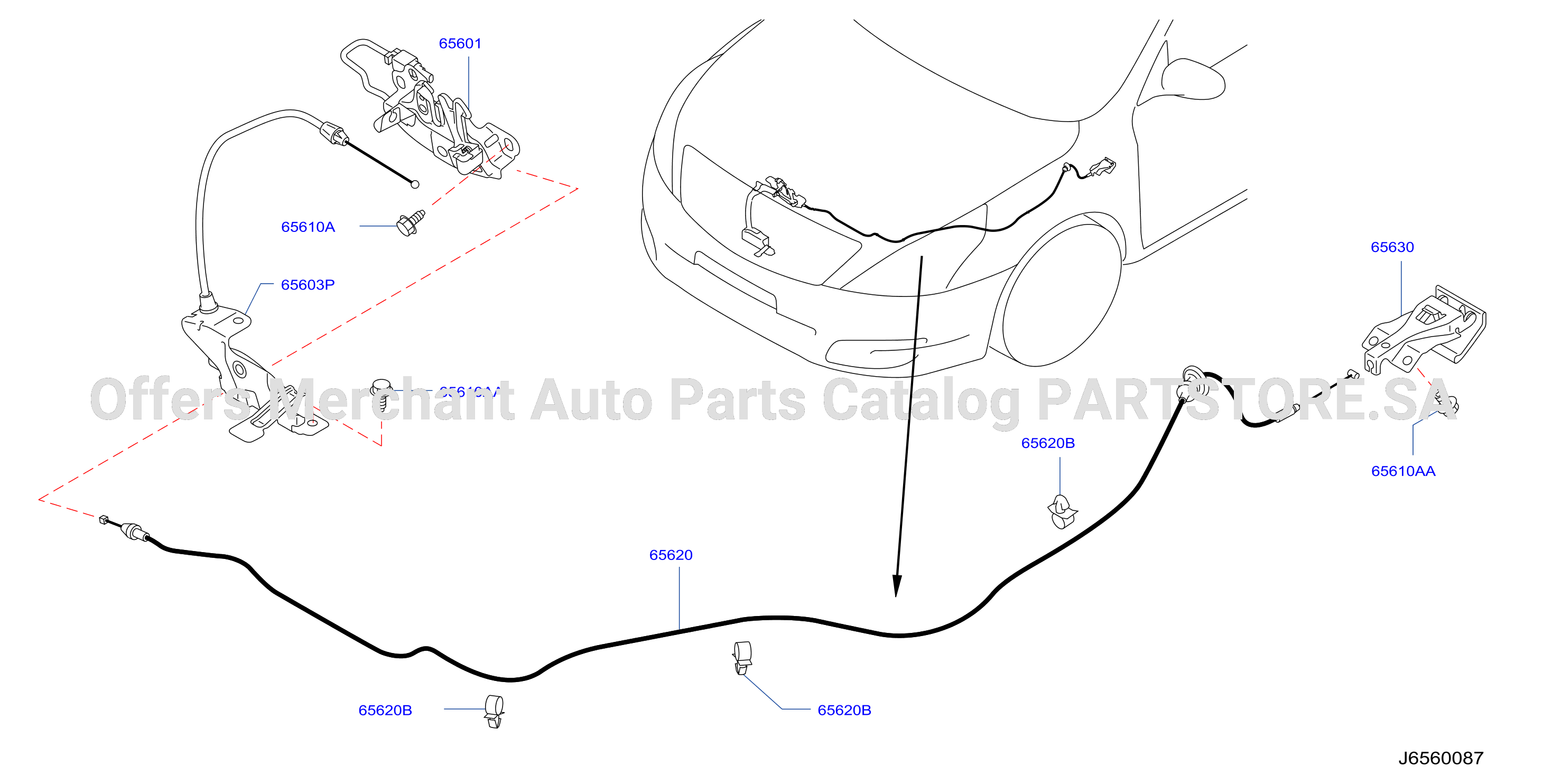 قفل الكبوت