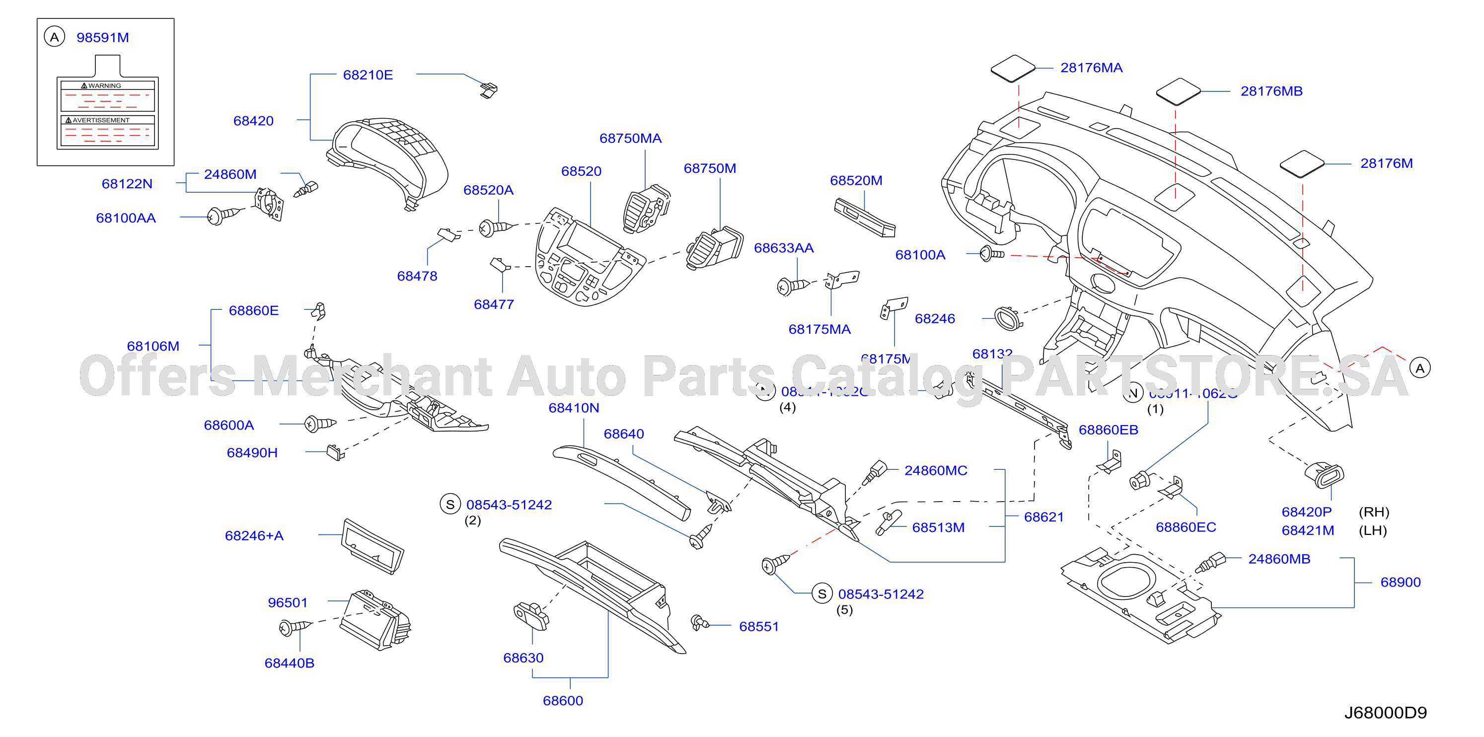 Instrument Panel Pad Cluster Lid Inst Pad Cluster Lid