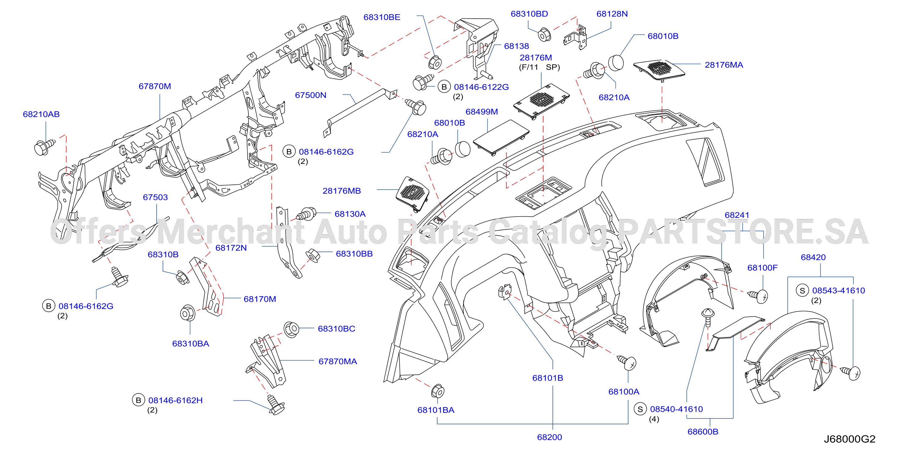 Instrument Panel Pad Cluster Lid Inst Fitting