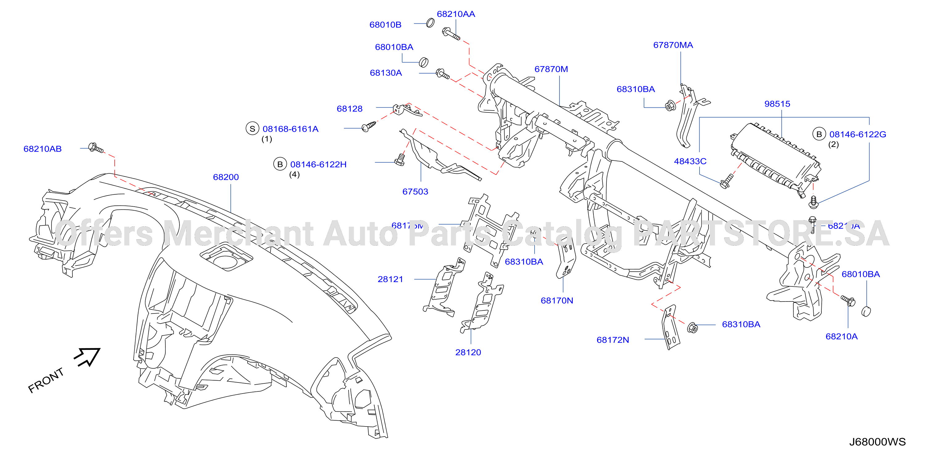 Instrument Panel Pad Cluster Lid Inst Fitting