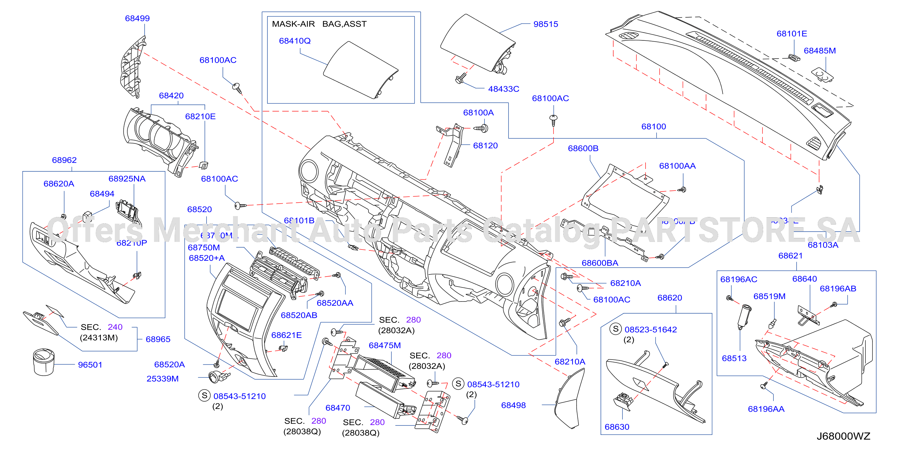 Instrument Panel Pad Cluster Lid Inst Pad Cluster Lid