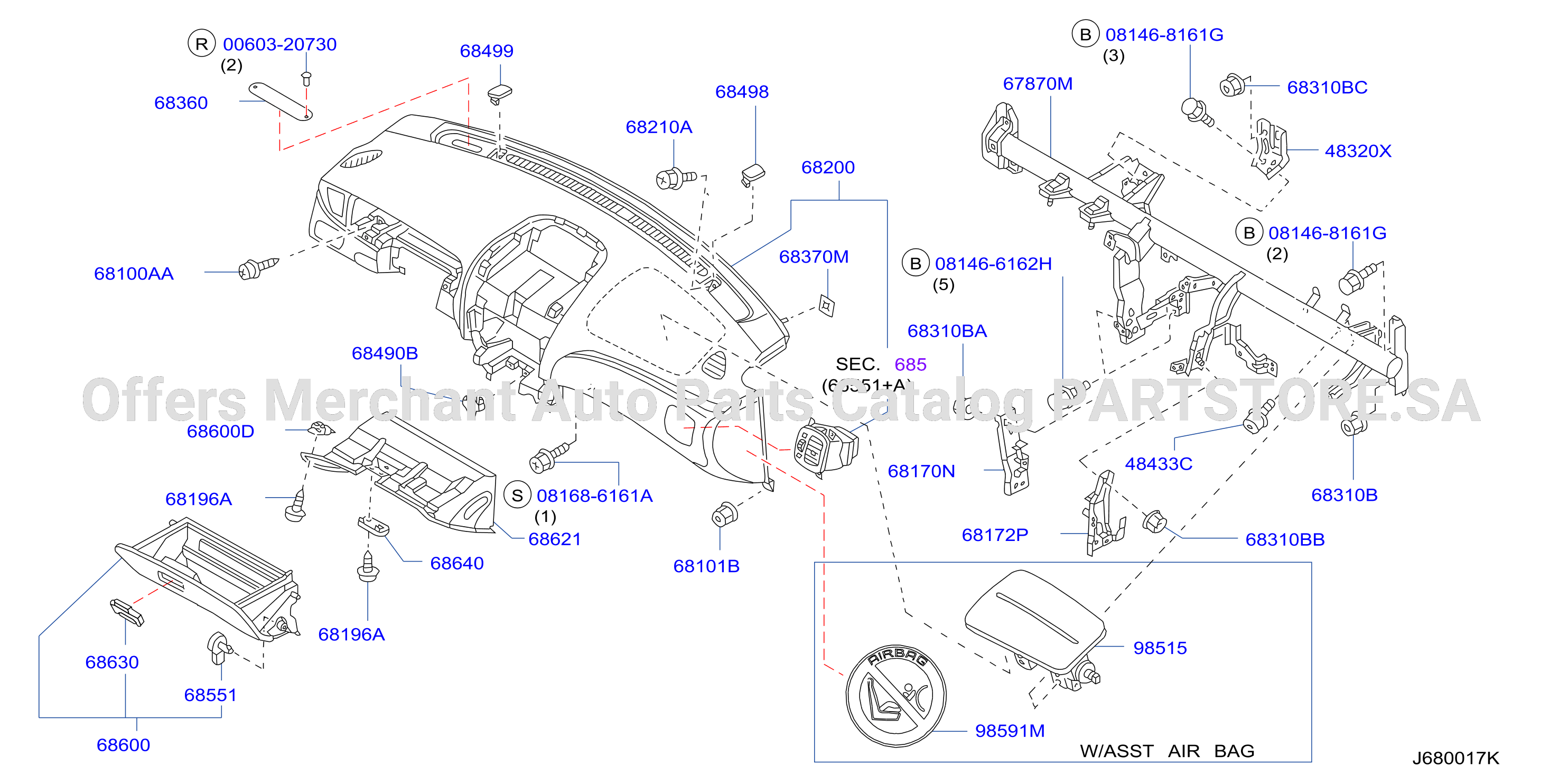 Instrument Panel Pad Cluster Lid Inst Fitting