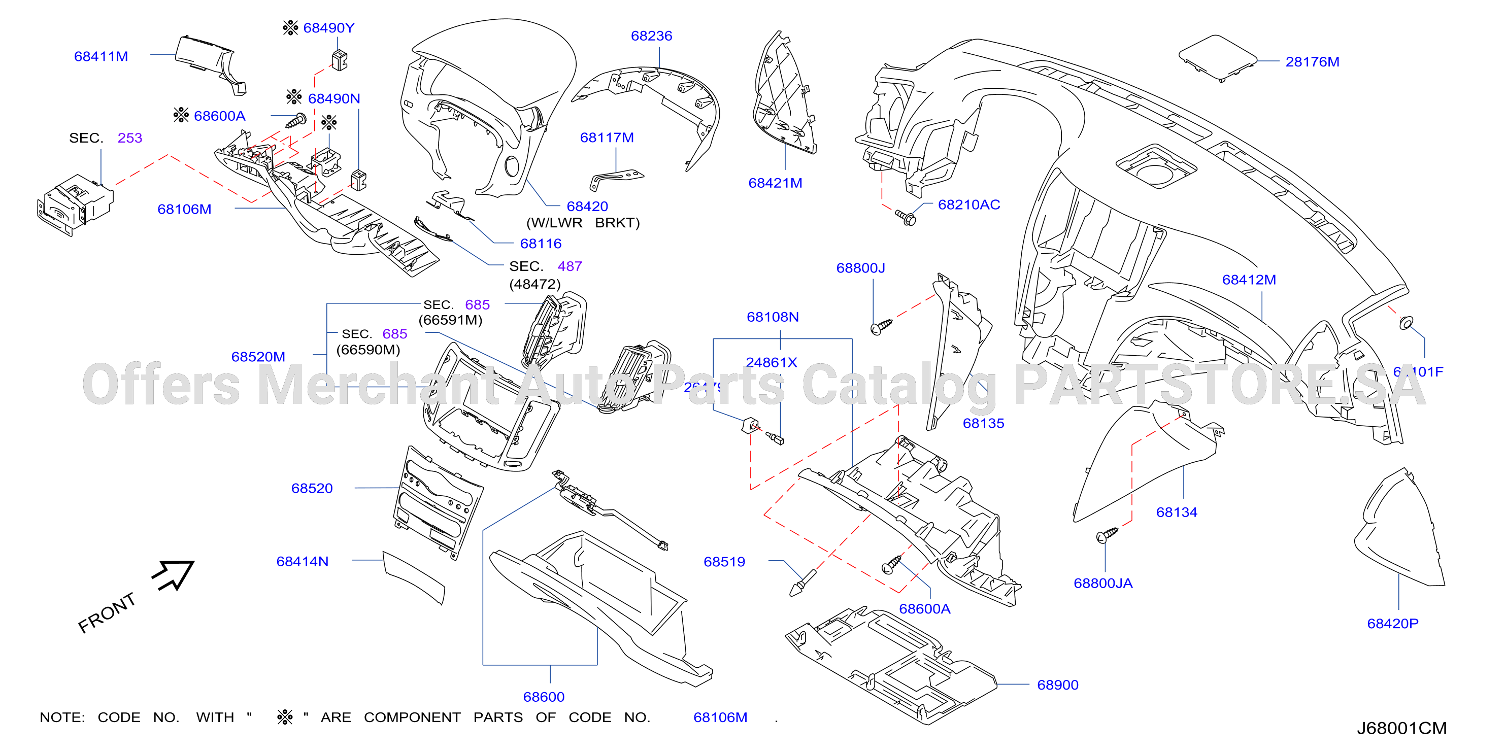 Instrument Panel Pad Cluster Lid Inst Pad Cluster Lid