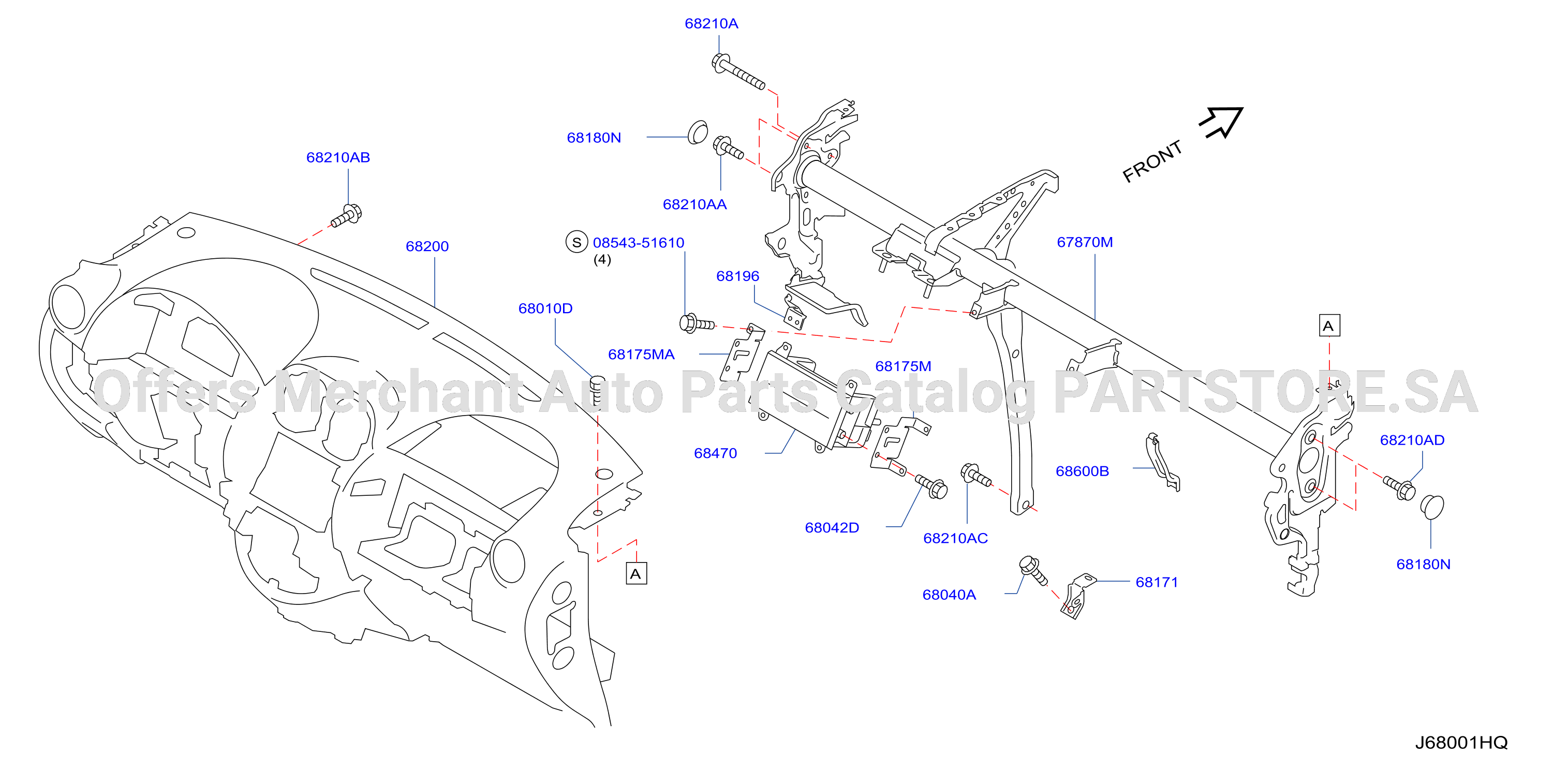 Instrument Panel Pad Cluster Lid Inst Fitting