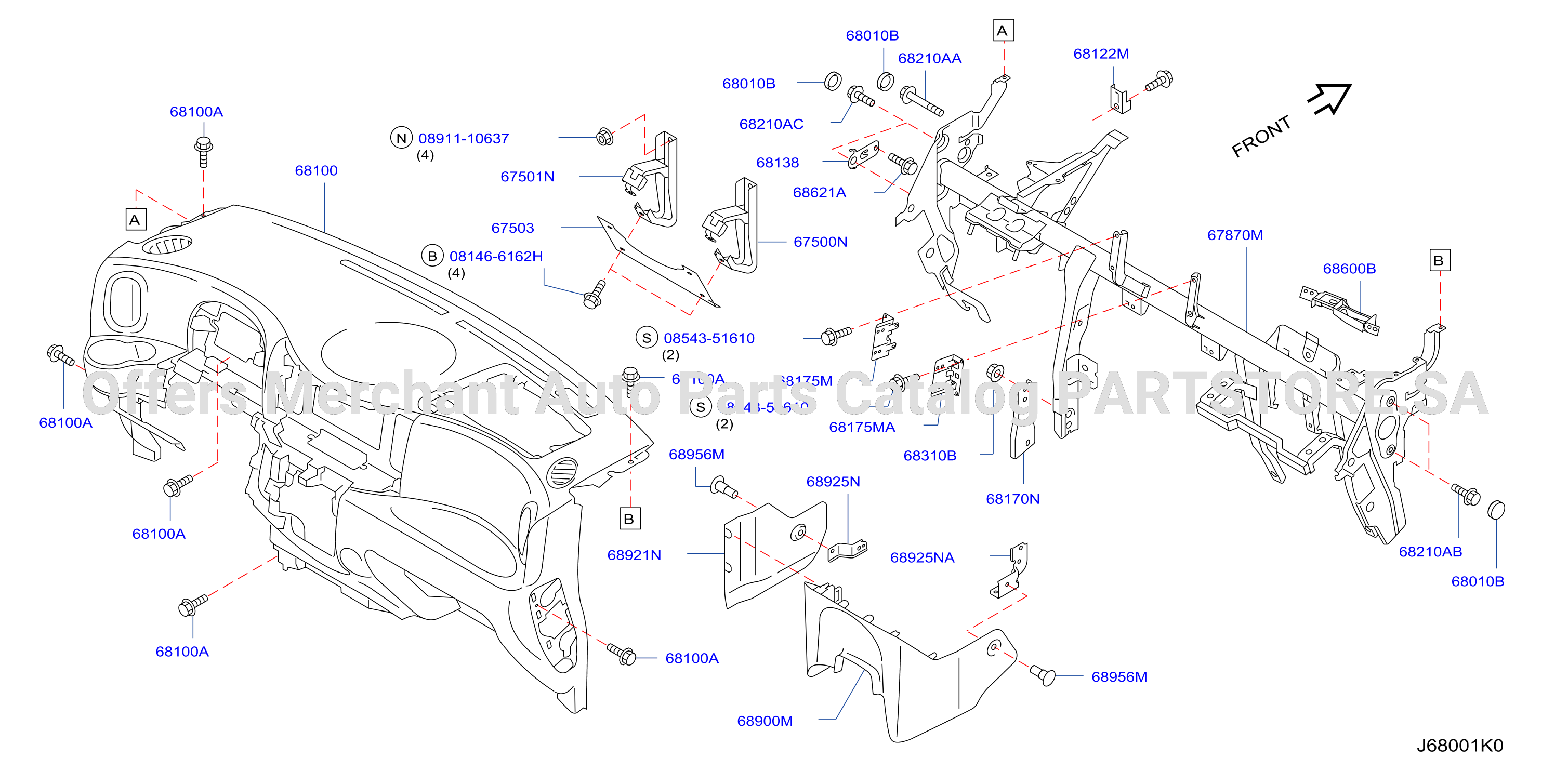 Instrument Panel Pad Cluster Lid Inst Fitting