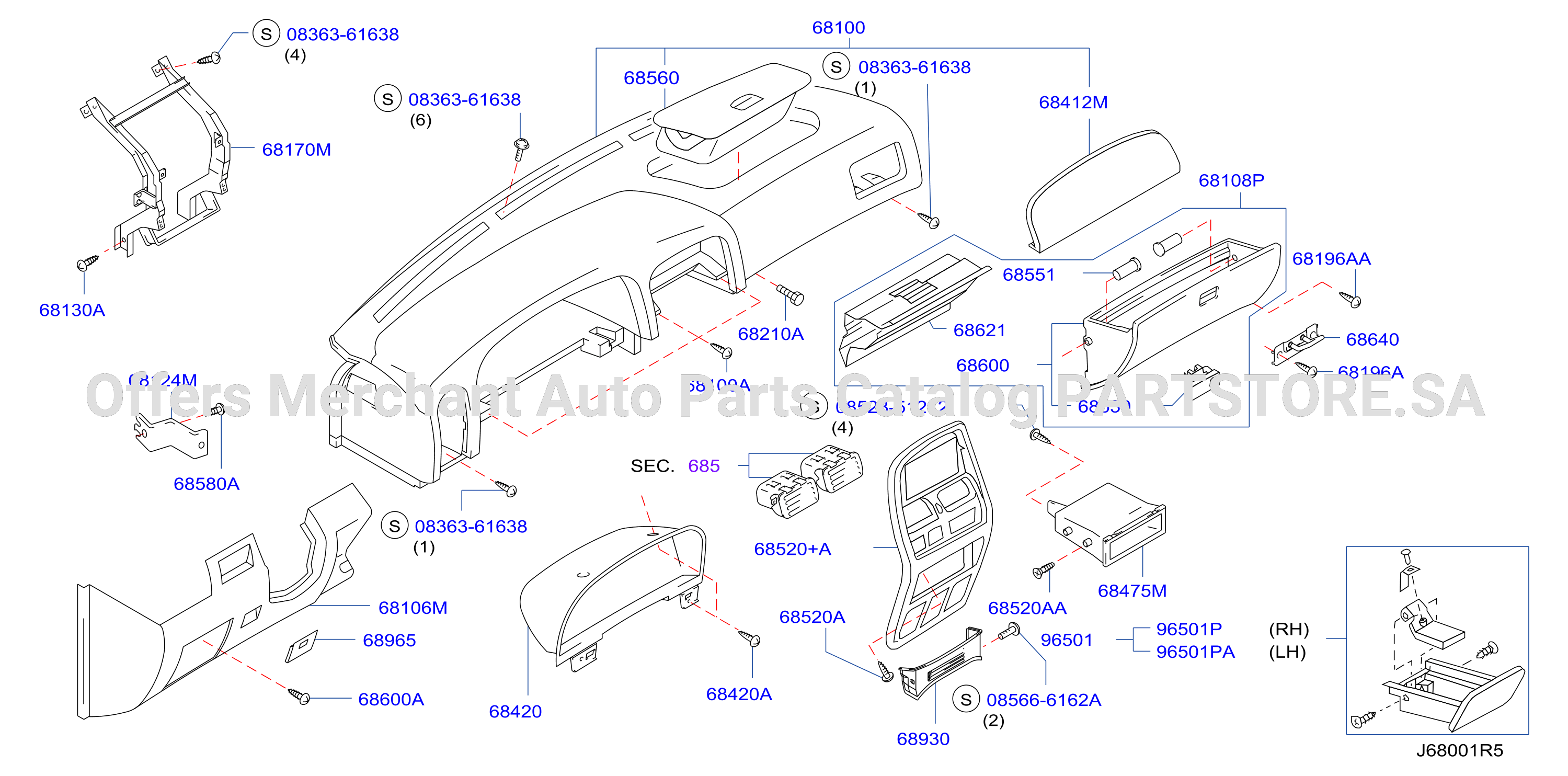Instrument Panel Pad Cluster Lid