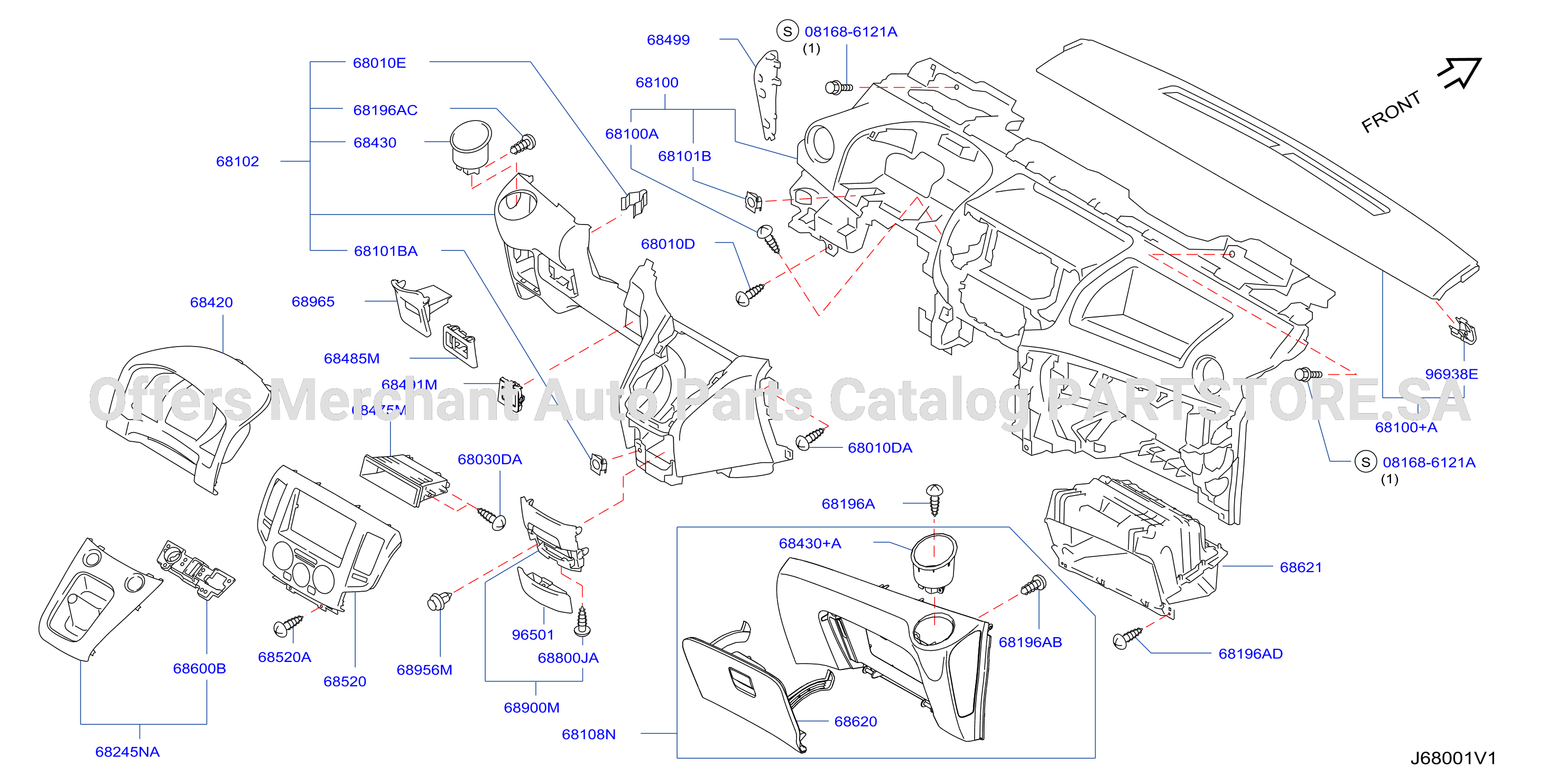 Instrument Panel Pad Cluster Lid Inst Pad Cluster Lid W / O Airbag