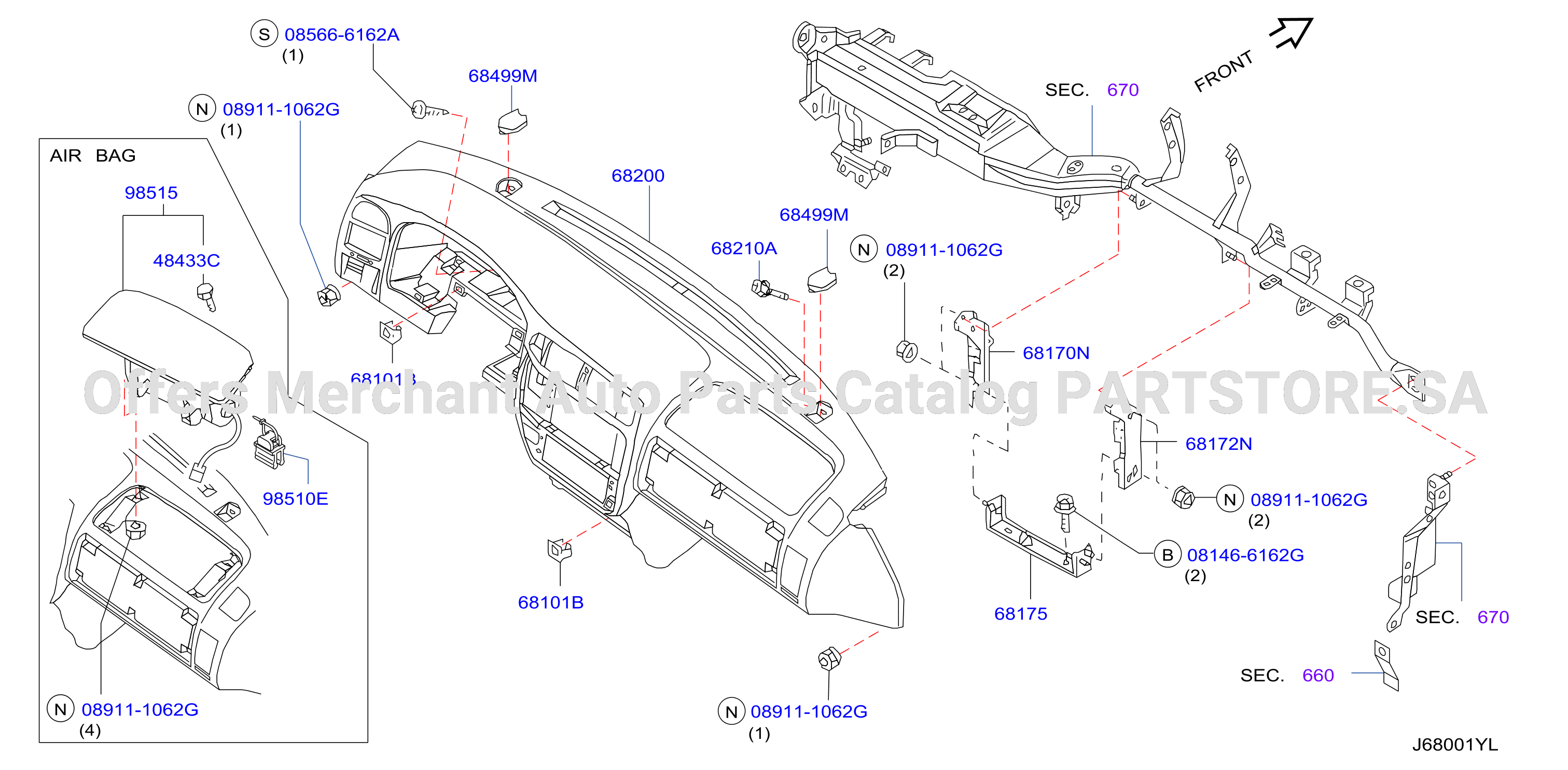 Instrument Panel Pad Cluster Lid Inst Fitting