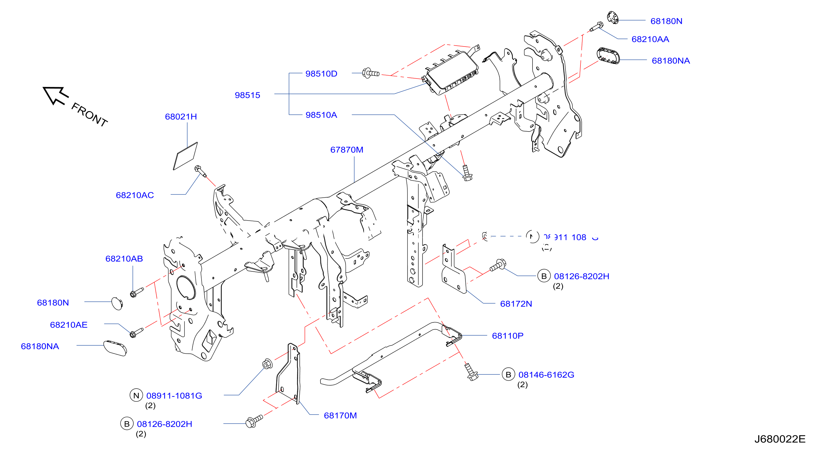 Instrument Panel Pad Cluster Lid Inst Fitting