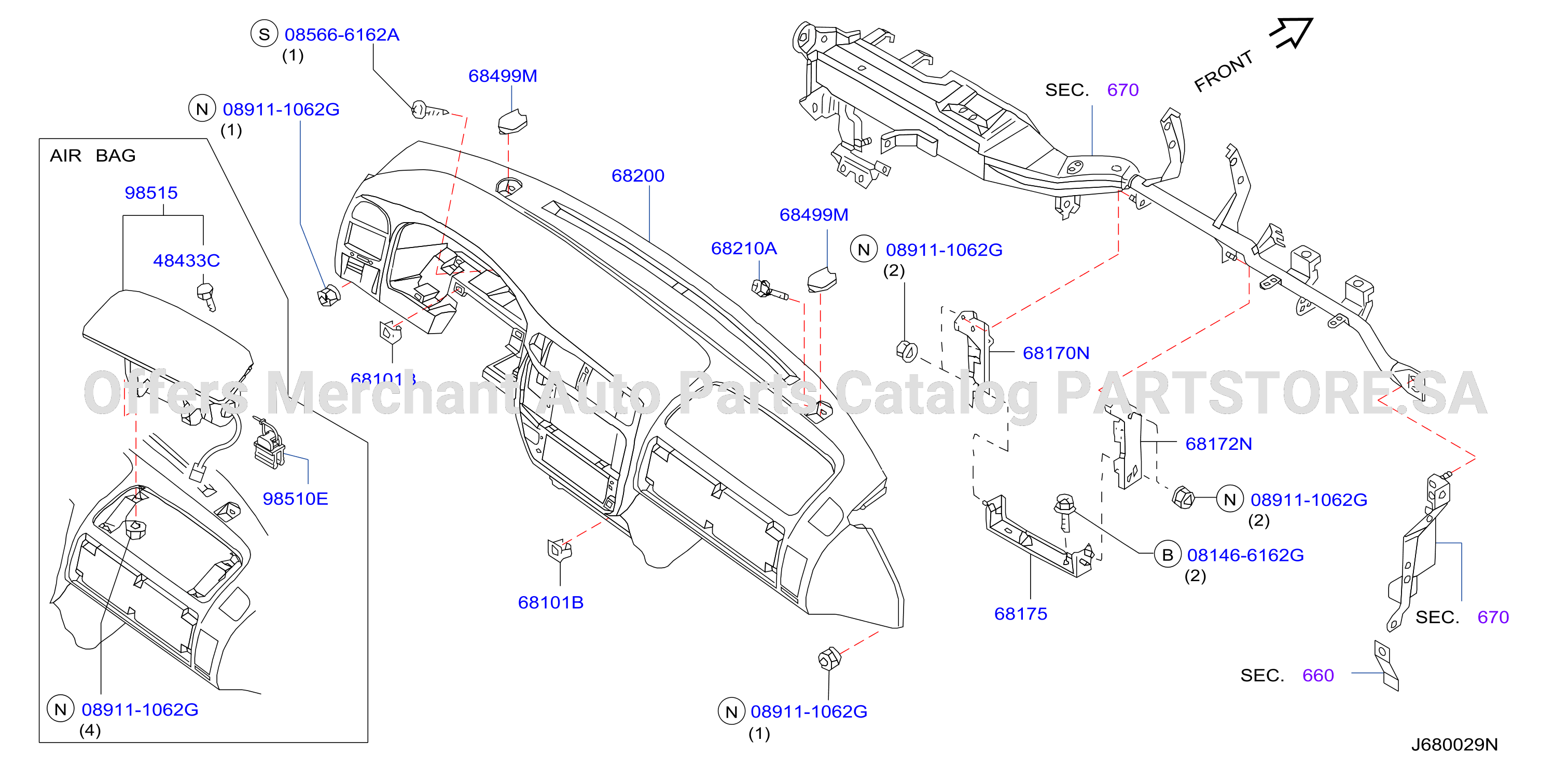 Instrument Panel Pad Cluster Lid Inst Fitting
