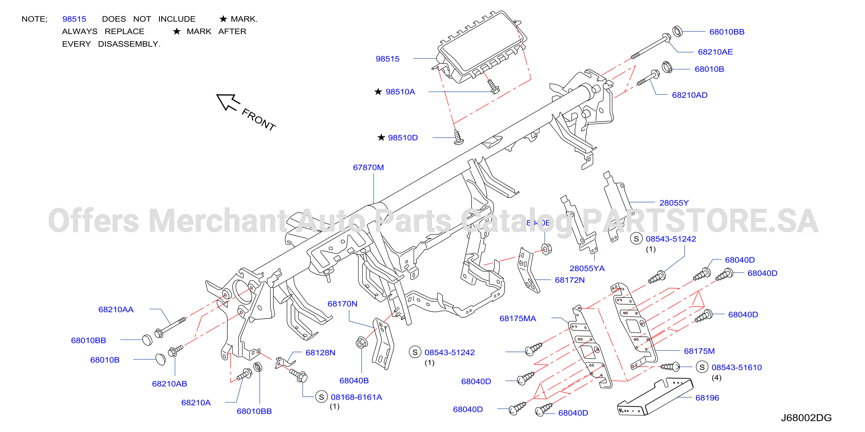Instrument Panel Pad Cluster Lid Inst Fitting