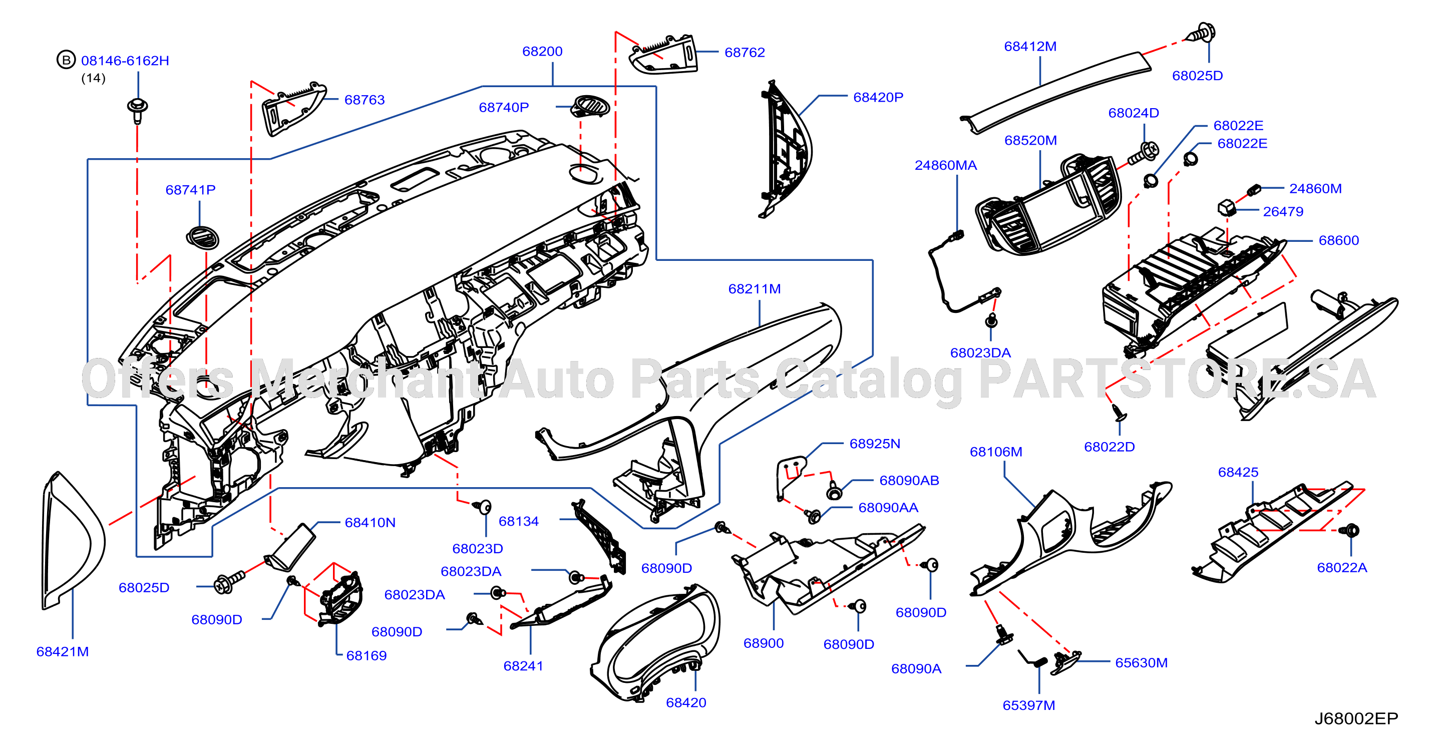 Instrument Panel Pad Cluster Lid Inst Fitting