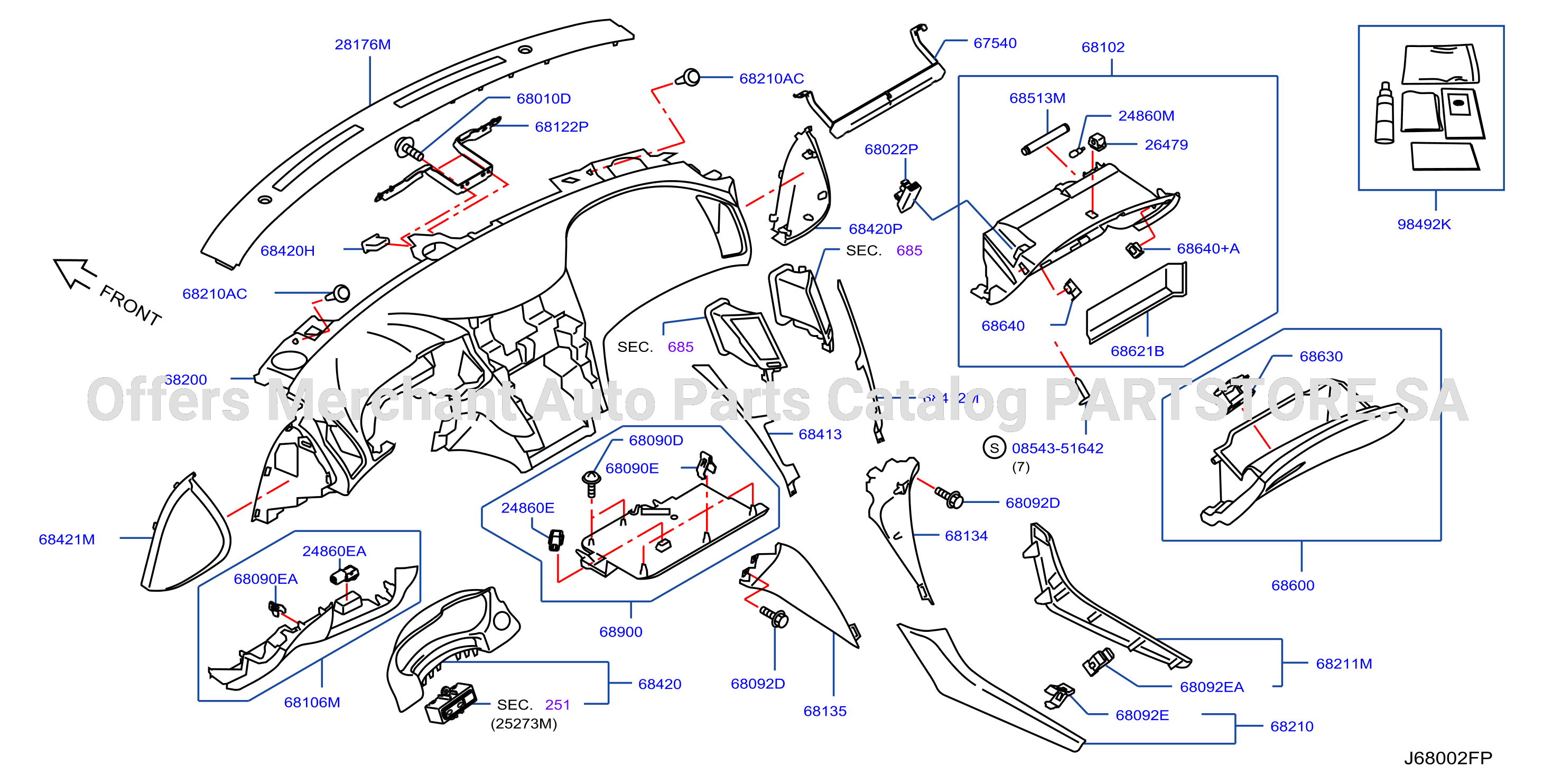 Instrument Panel Pad Cluster Lid Inst Pad Cluster Lid