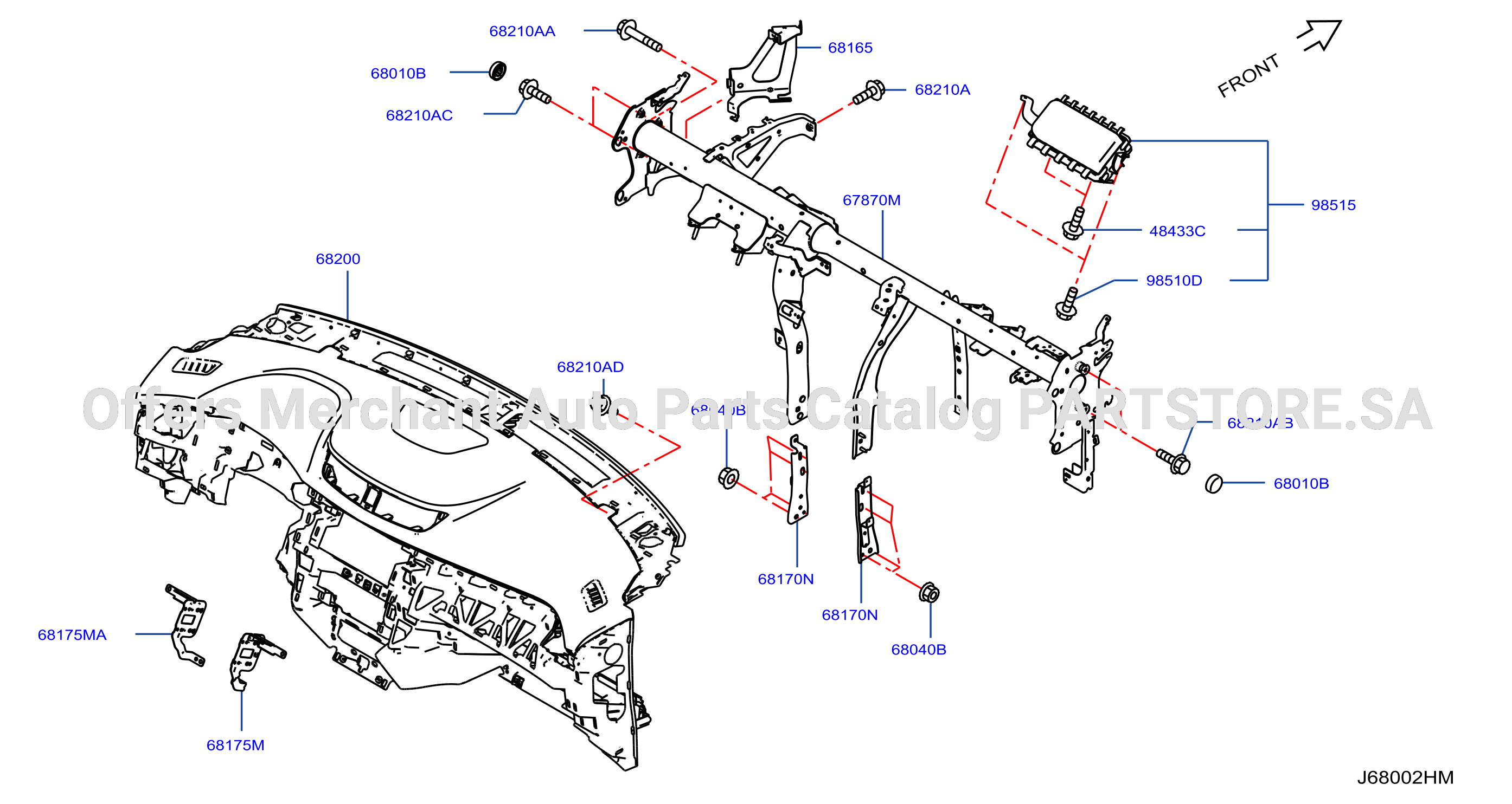 Instrument Panel Pad Cluster Lid Inst Fitting