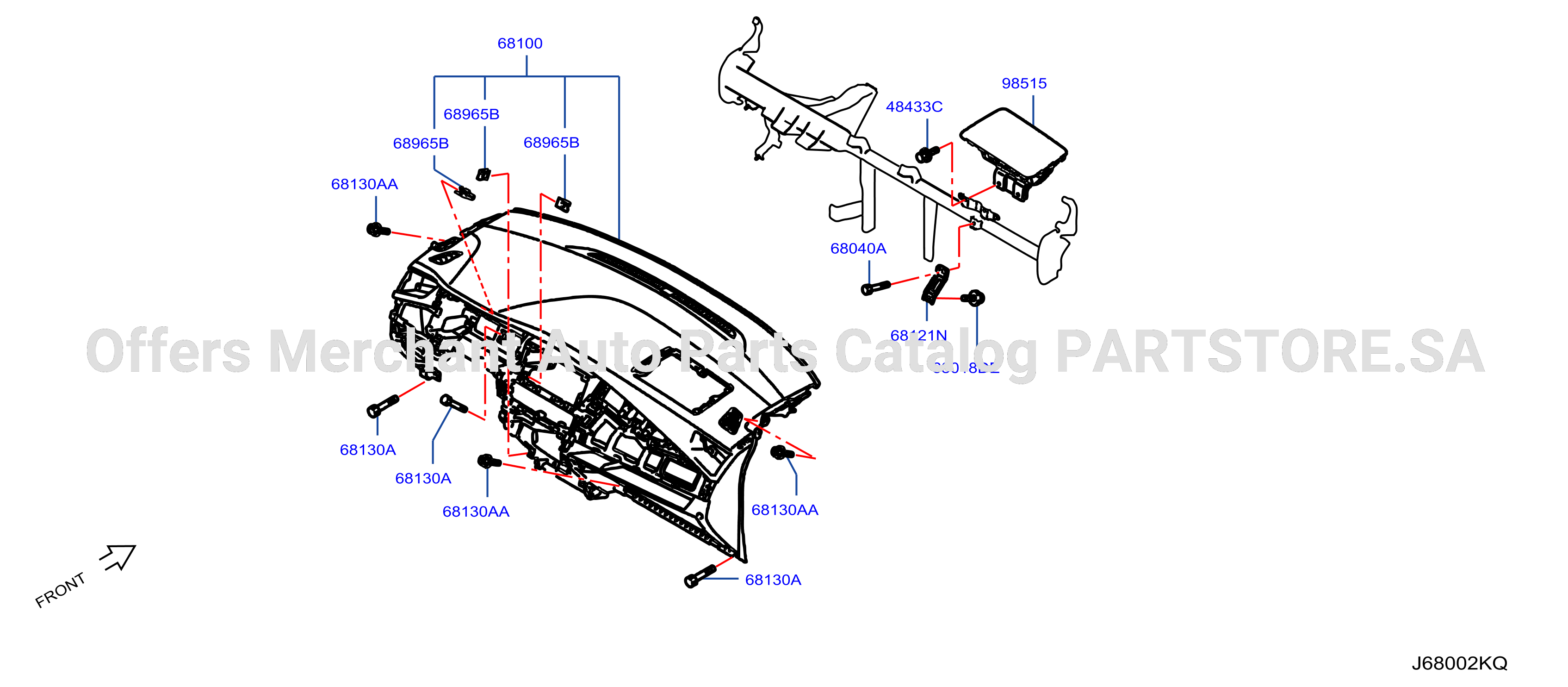 Instrument Panel Pad Cluster Lid Instrument Panel