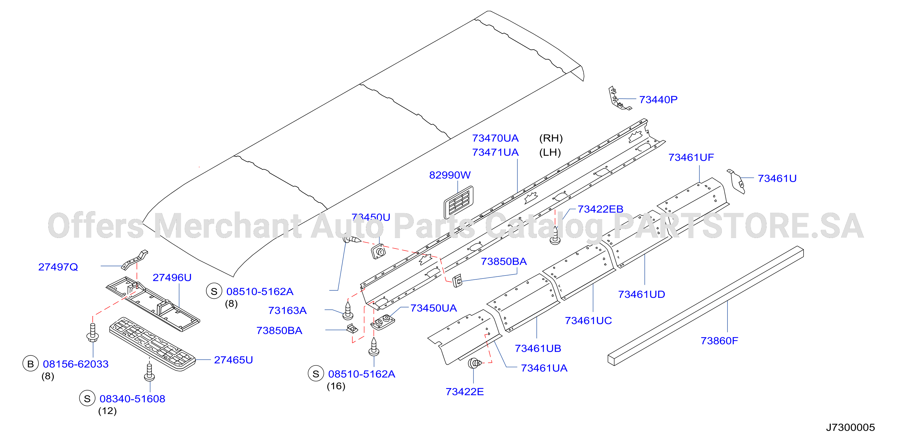 Roof Panel Fitting Fitting Parts