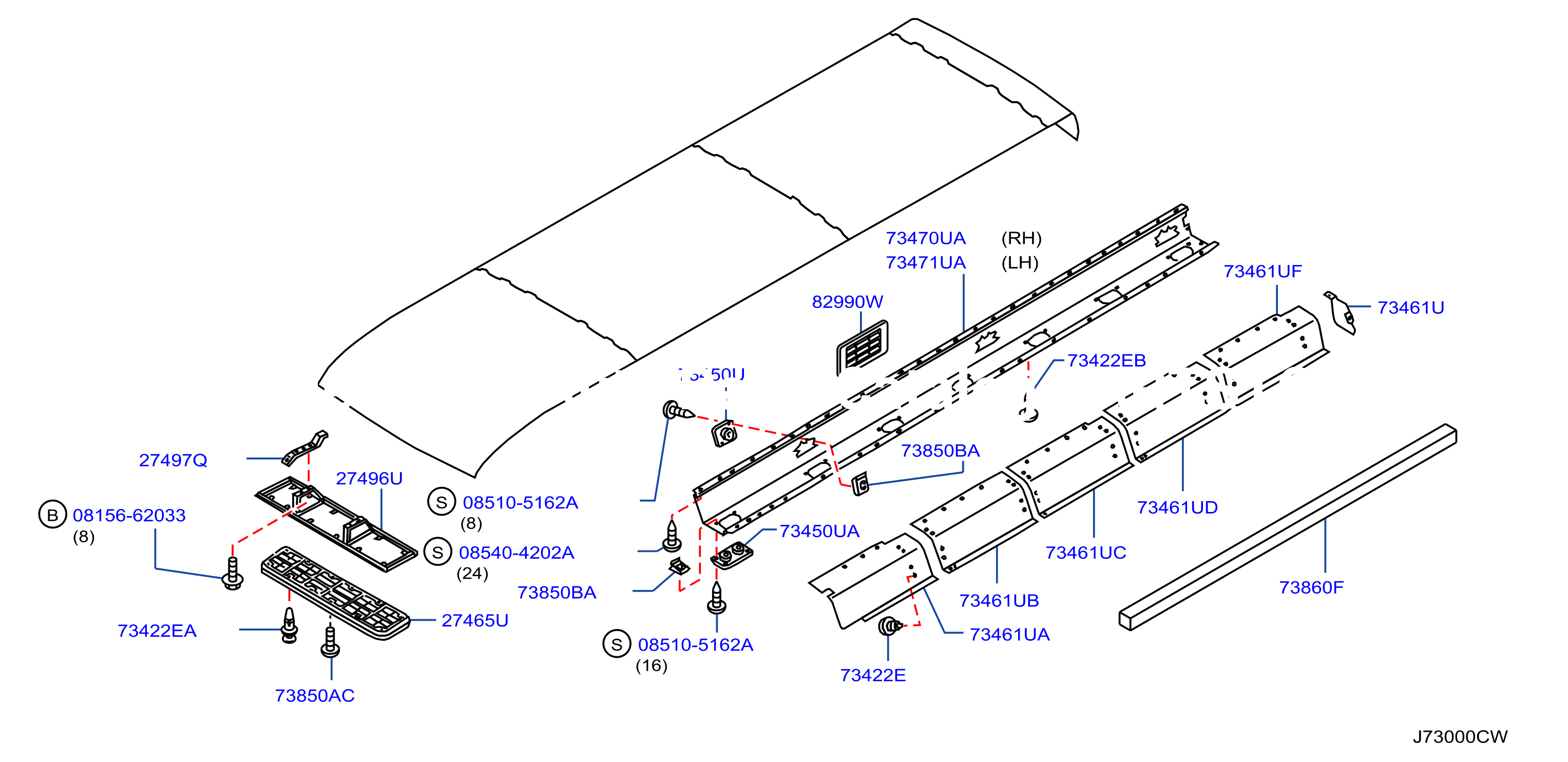 Roof Panel Fitting Fitting Parts