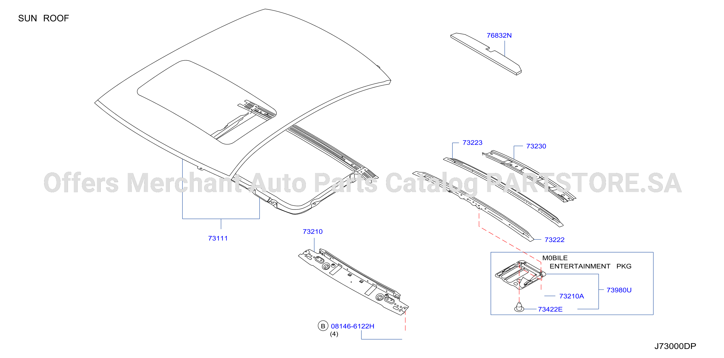 Roof Panel Fitting Sun Roof