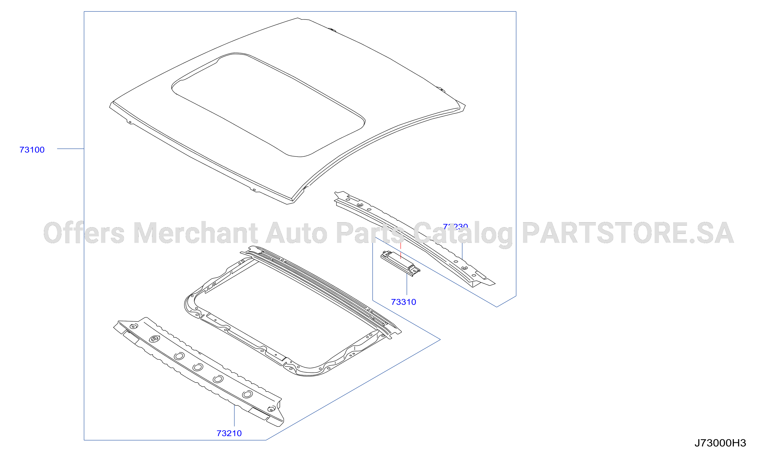 Roof Panel Fitting Sun Roof
