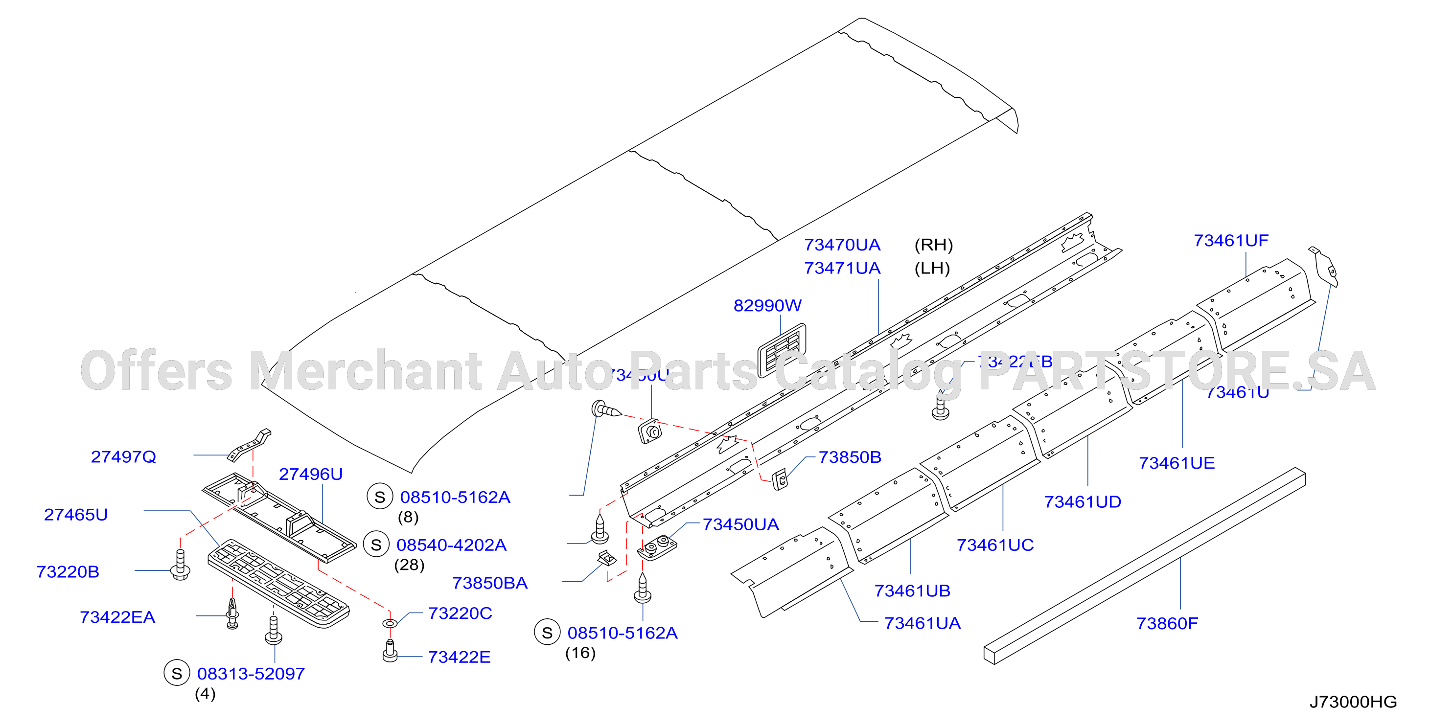 Roof Panel Fitting Fitting Parts