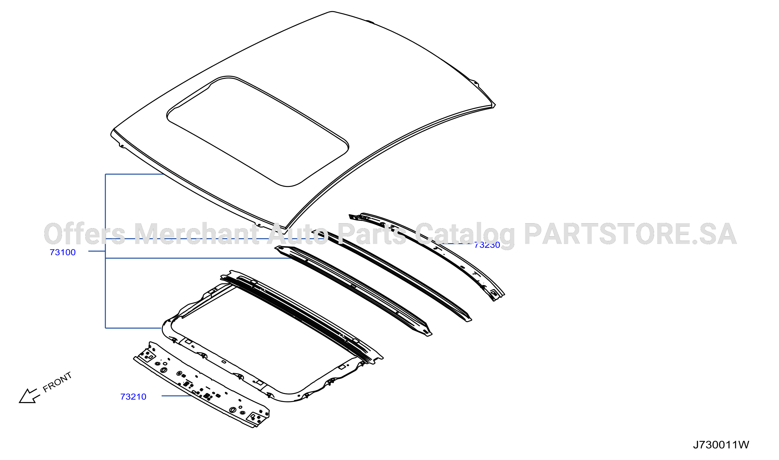 Roof Panel Fitting Sun Roof