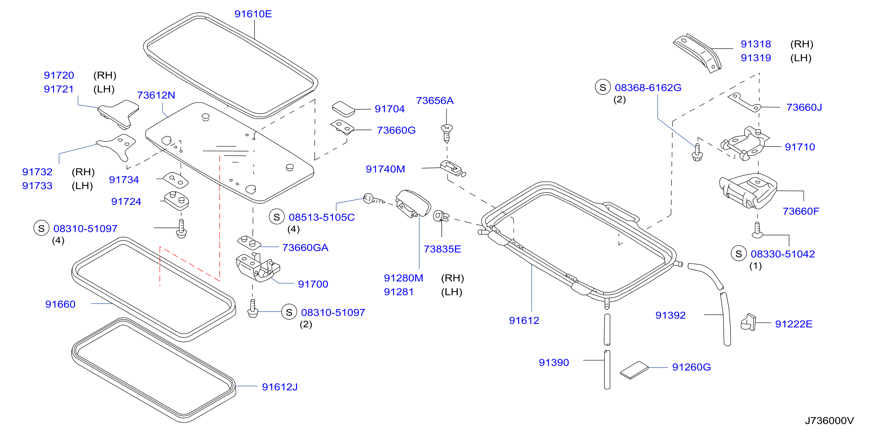 Sun Roof Parts