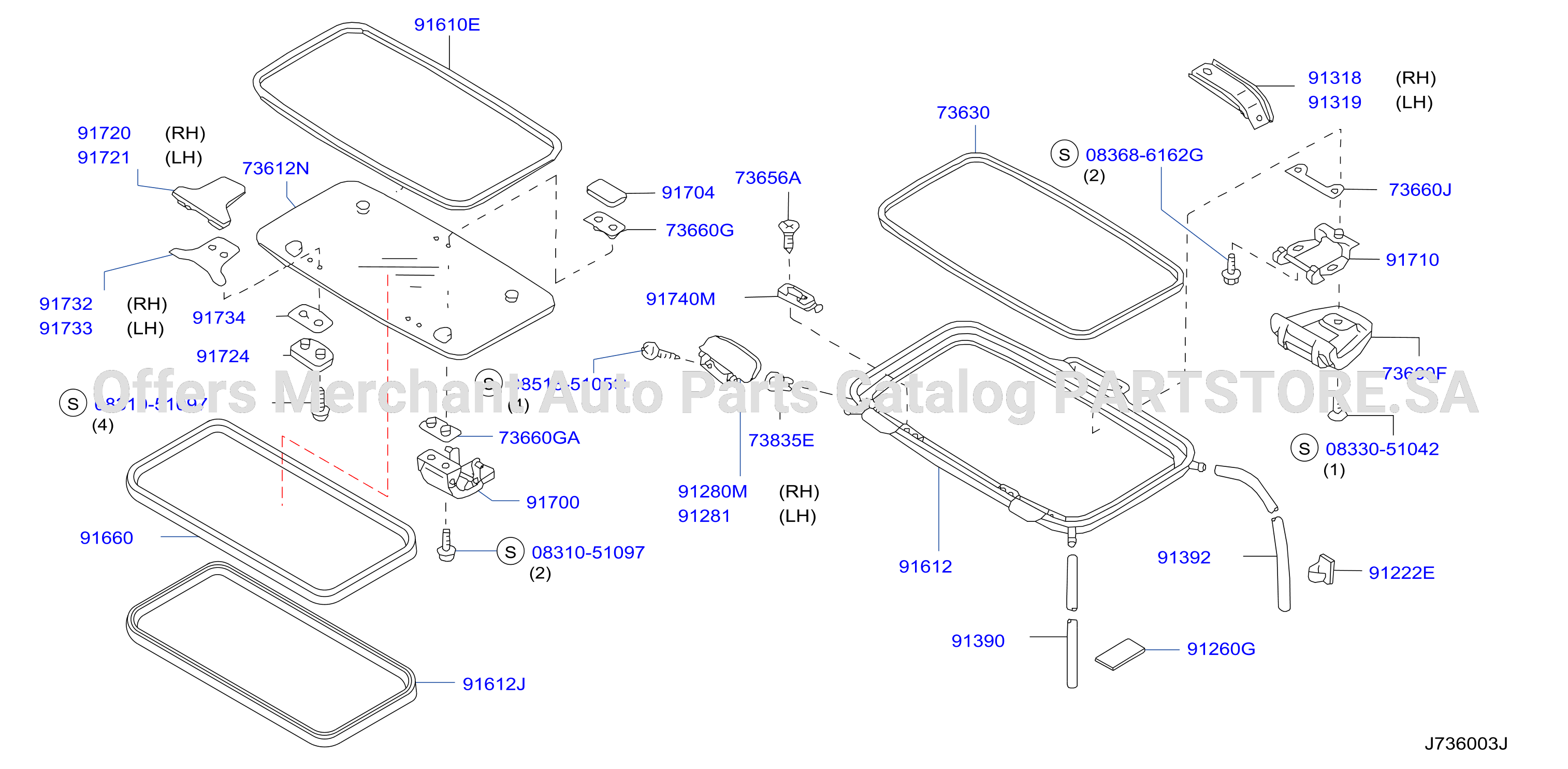 Sun Roof Parts