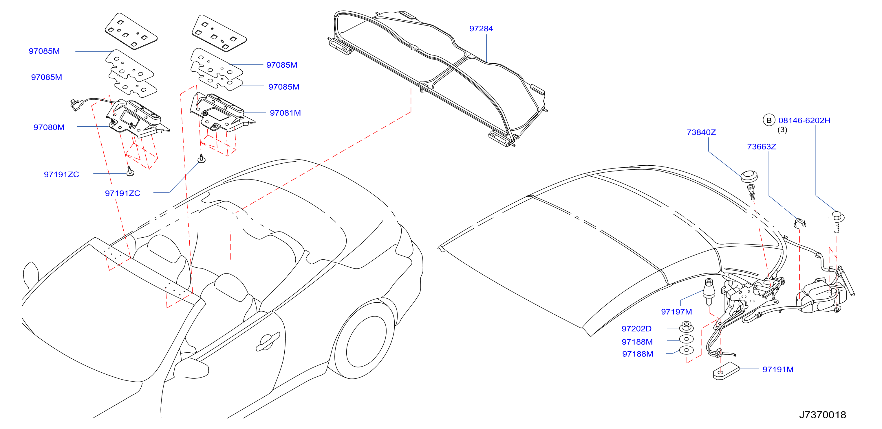 Open Roof Parts Folding Roof