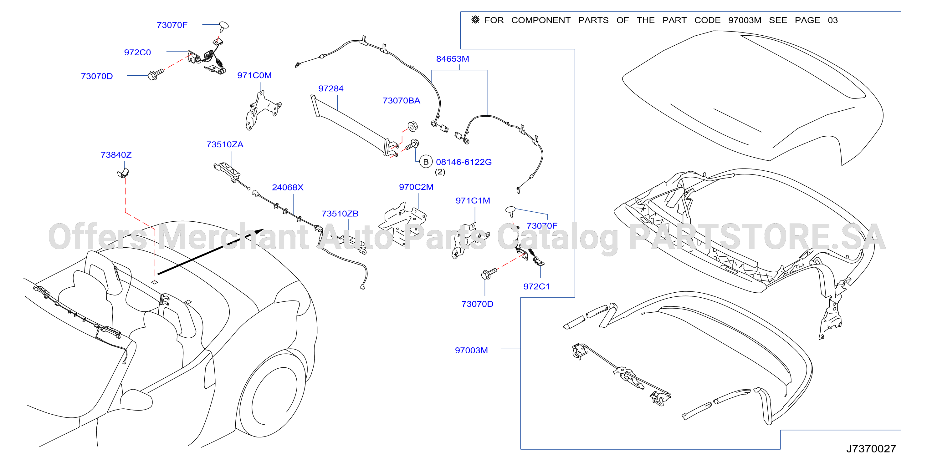 Open Roof Parts Folding Roof