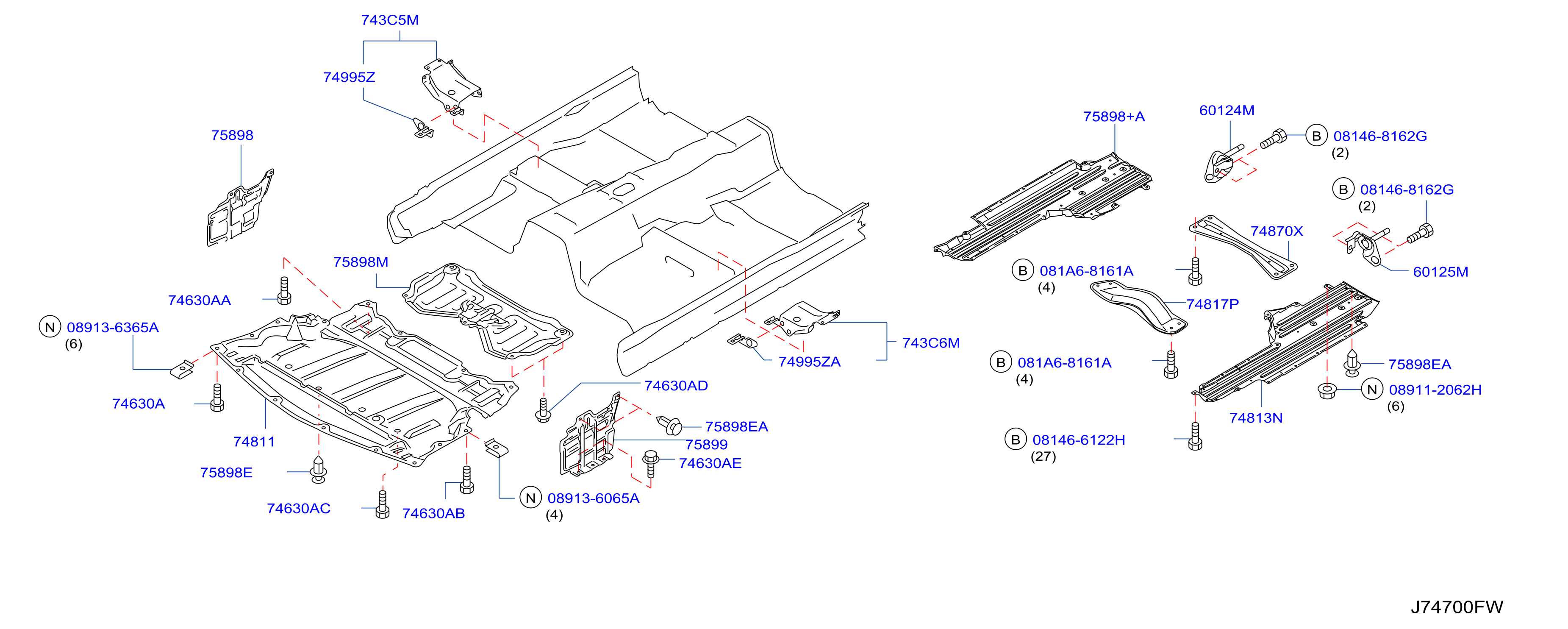 Floor Fitting Front Vk45De