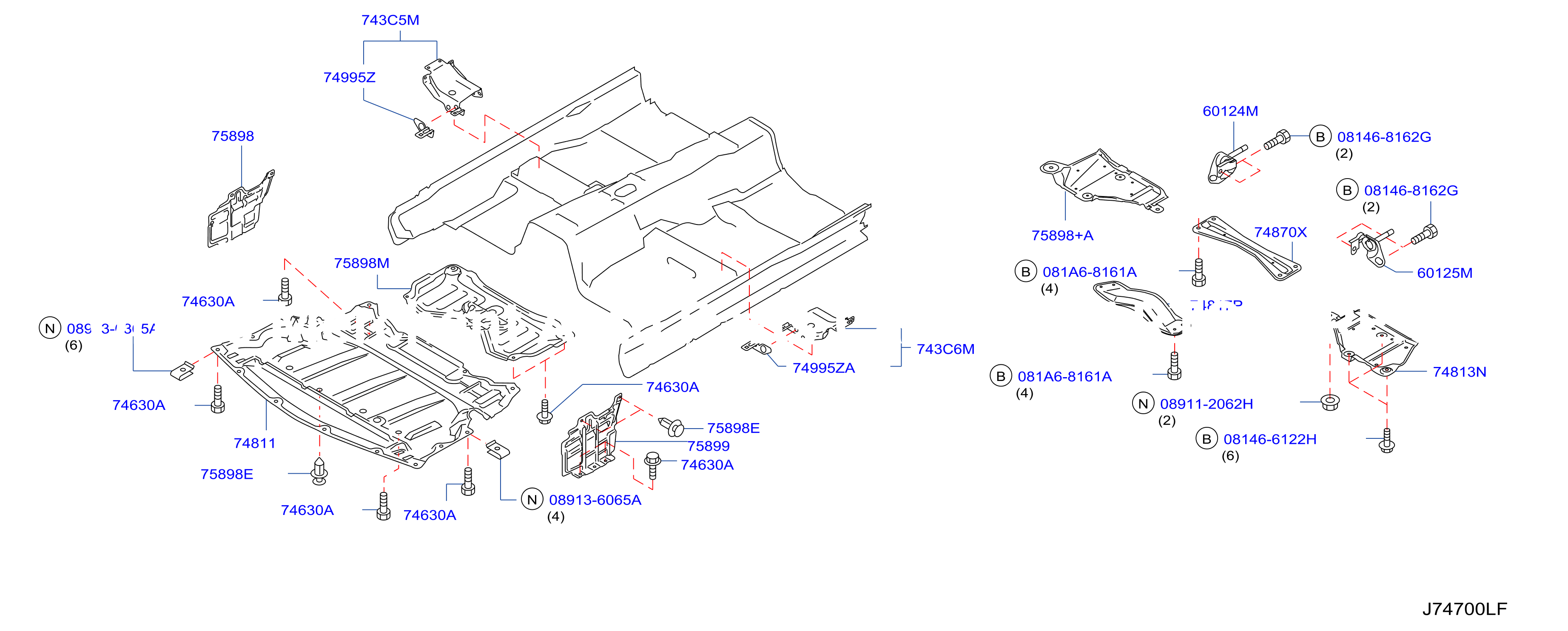 Floor Fitting Front Vk45De