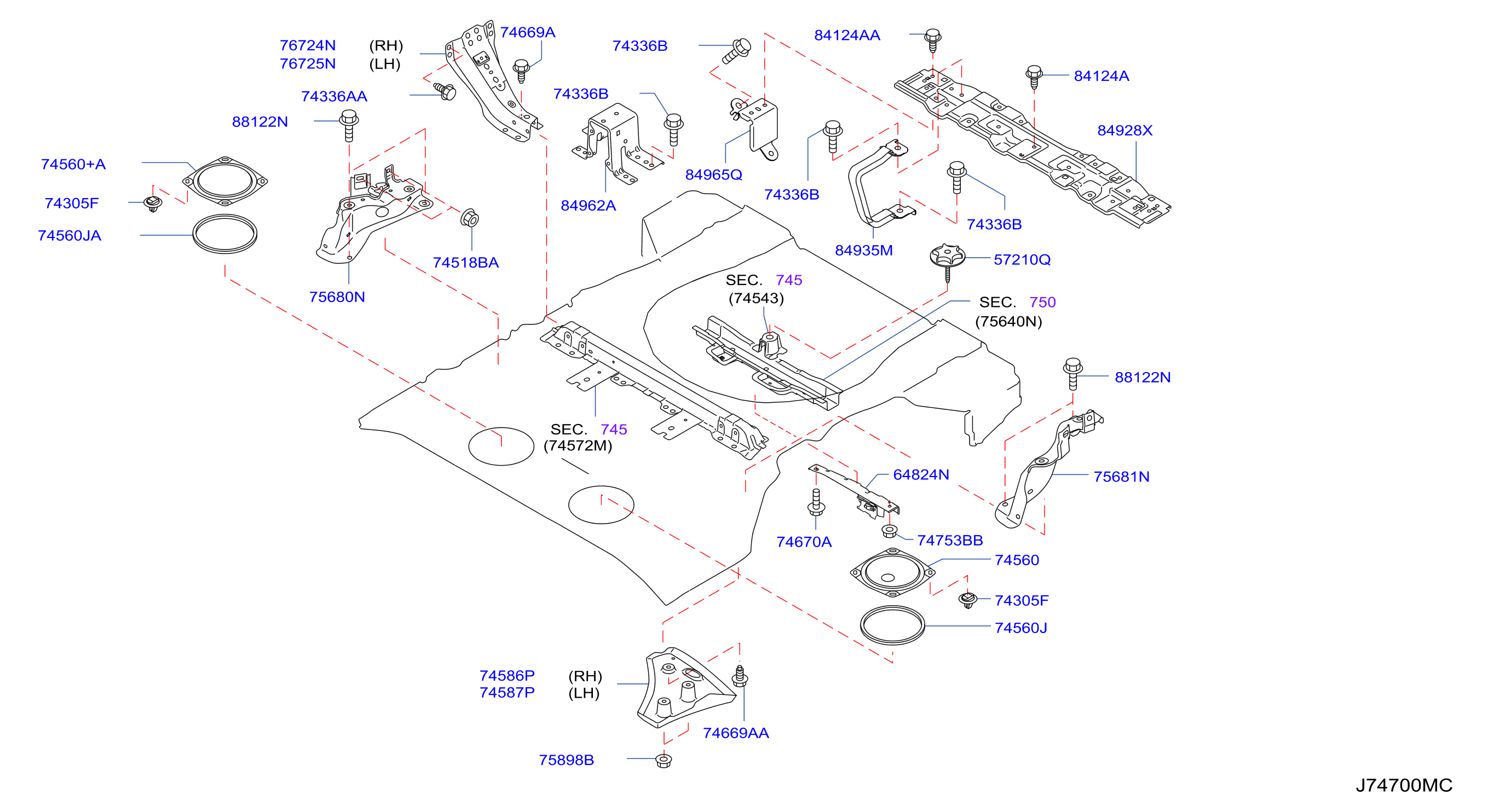 Floor Fitting Rear