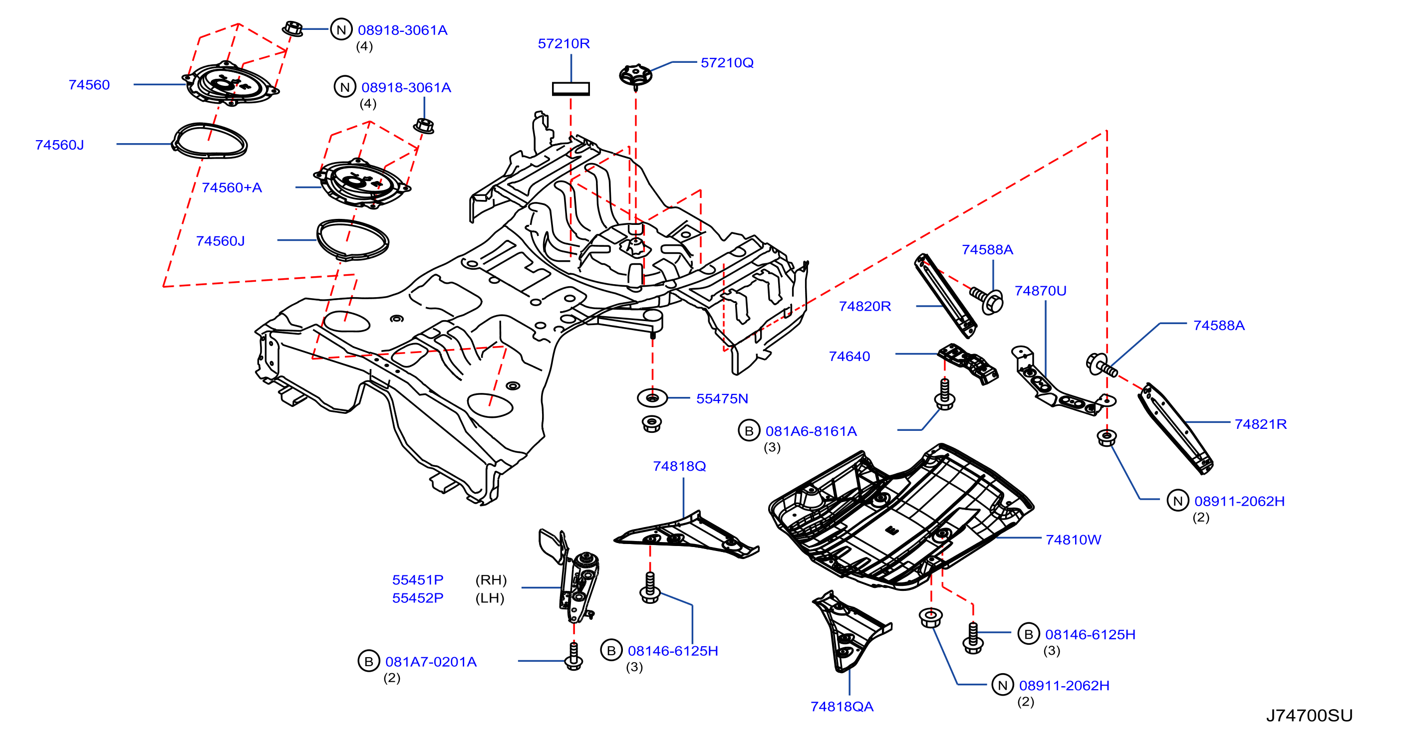 Floor Fitting Rear