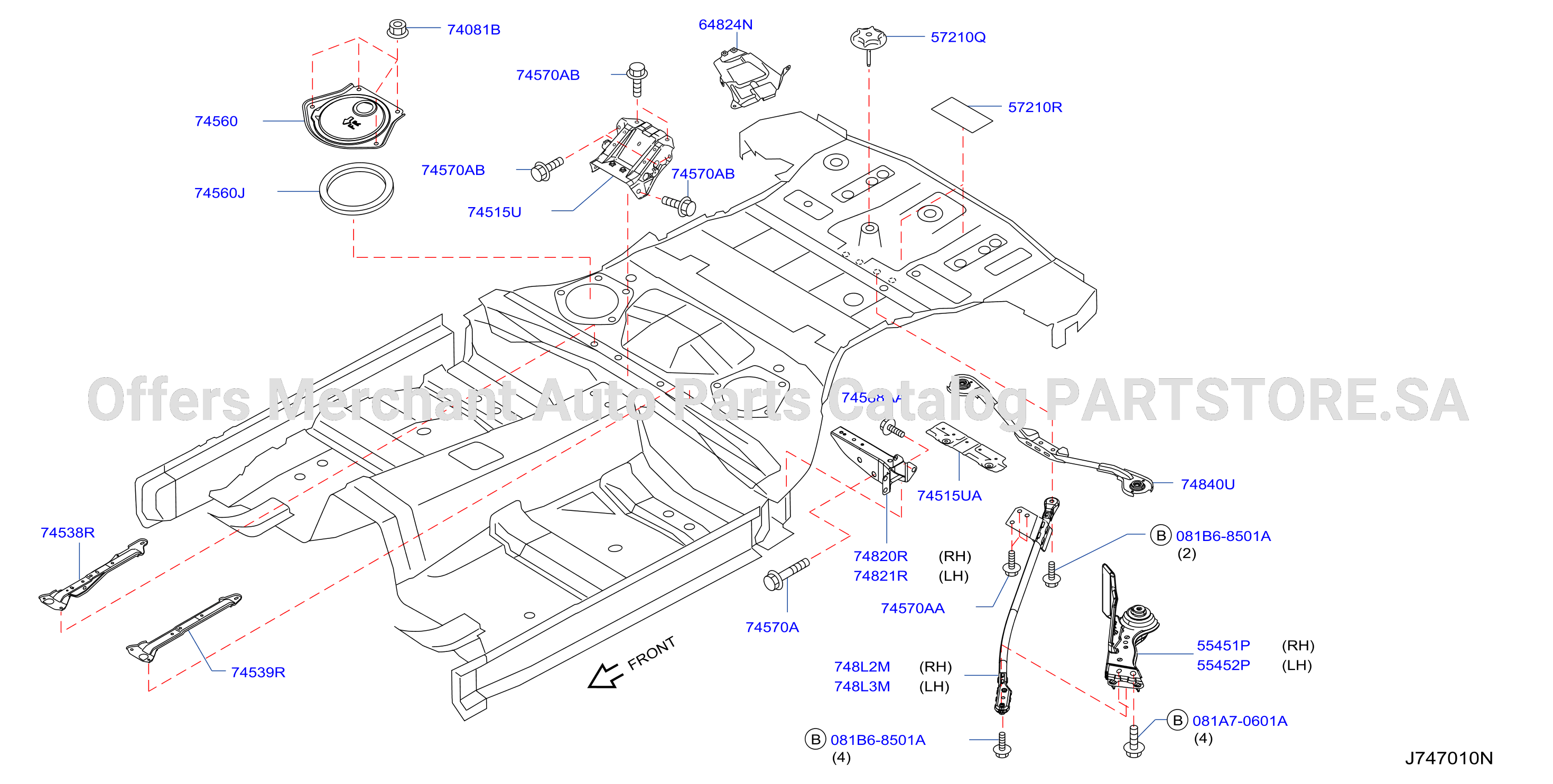 Floor Fitting Rear
